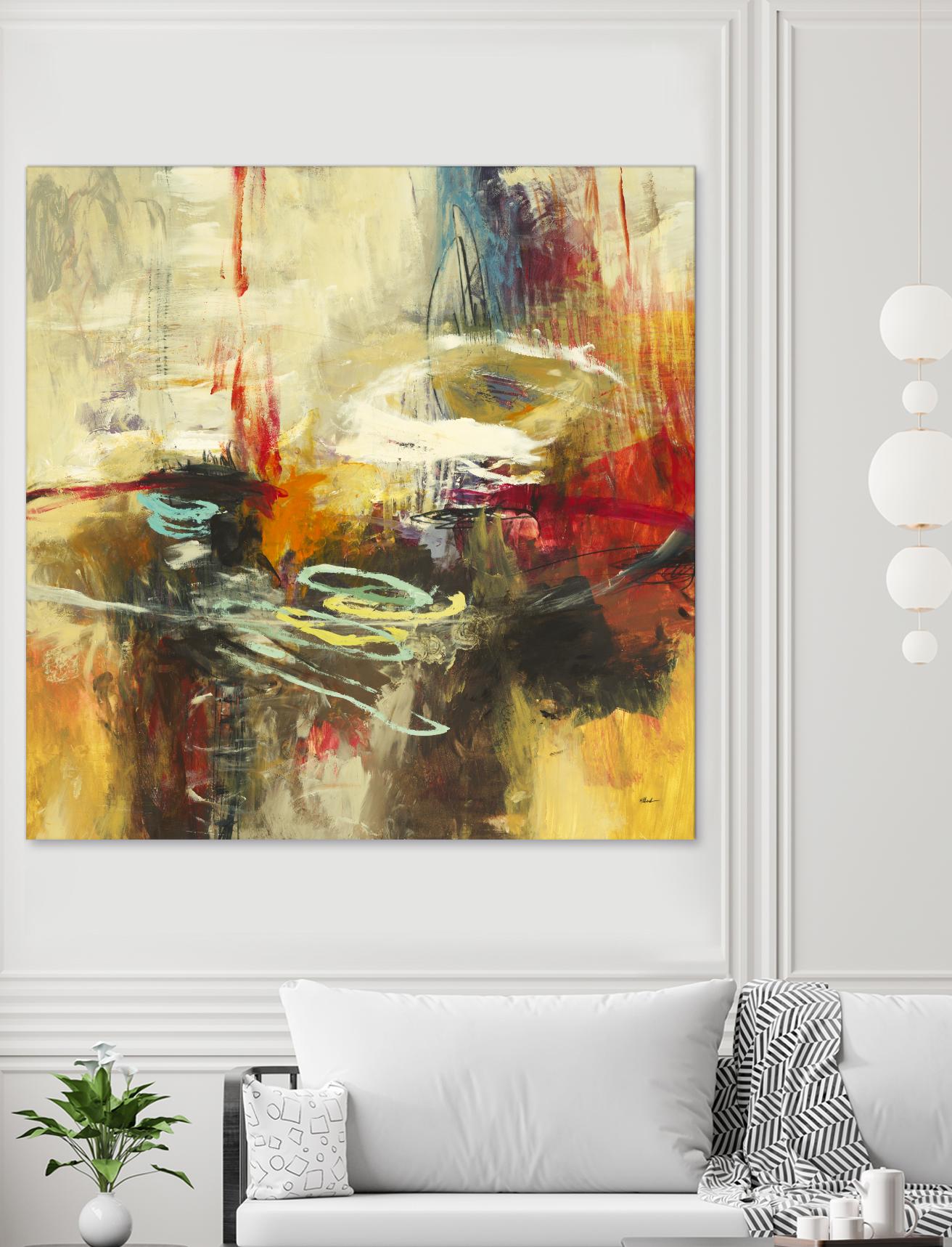 Instictual Beauty II by Randy Hibberd on GIANT ART - red abstract