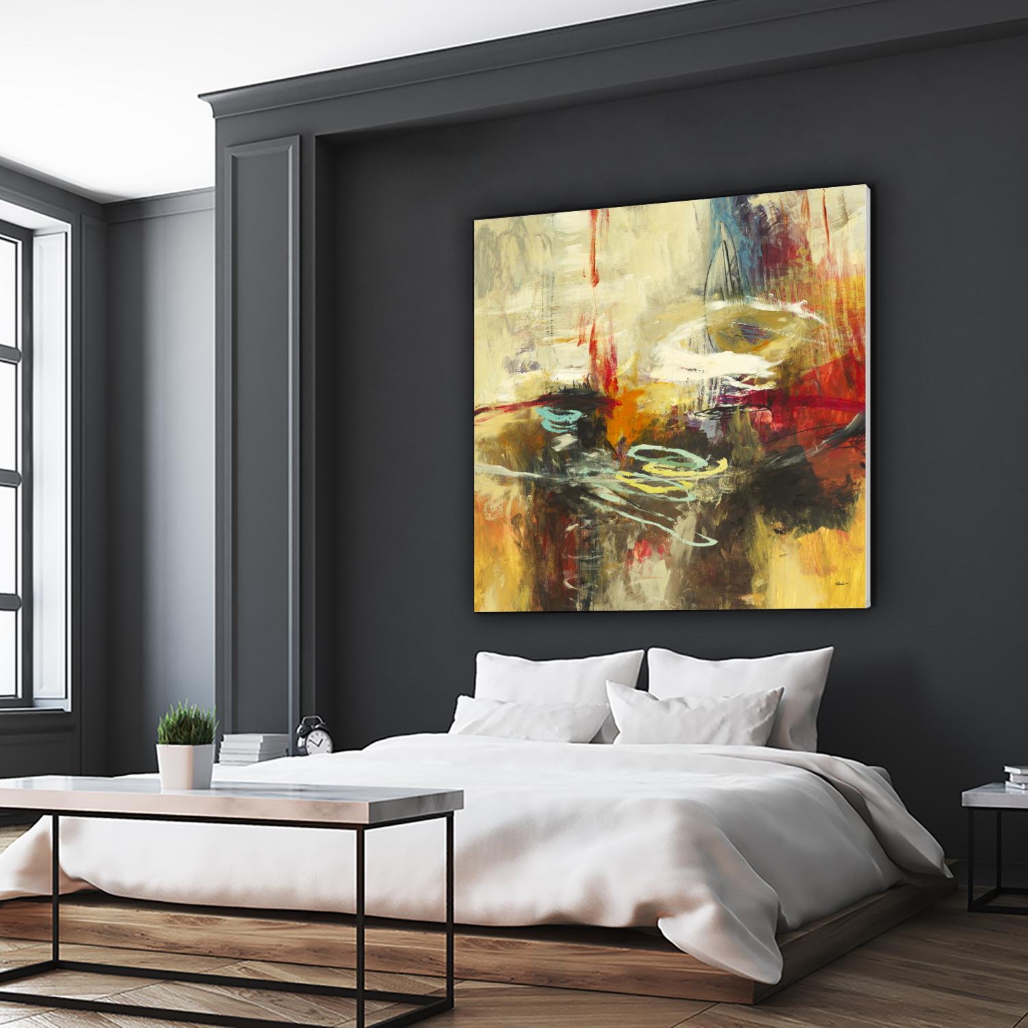 Instictual Beauty II by Randy Hibberd on GIANT ART - red abstract