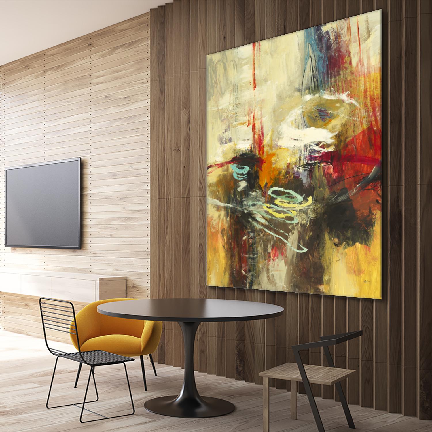 Instictual Beauty II by Randy Hibberd on GIANT ART - red abstract