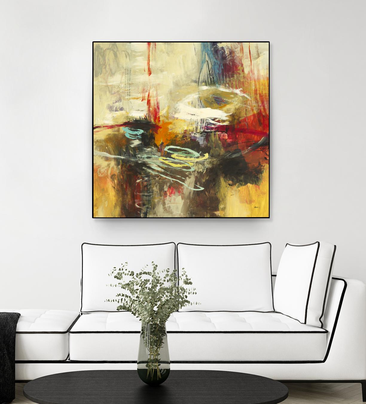 Instictual Beauty II by Randy Hibberd on GIANT ART - red abstract