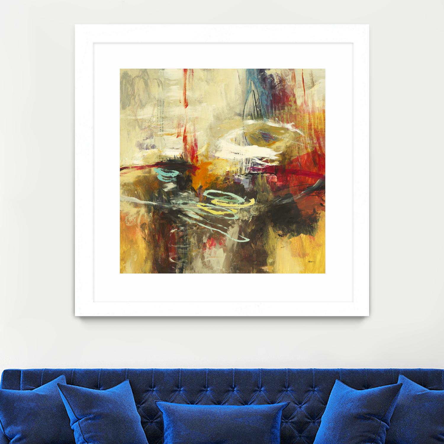 Instictual Beauty II by Randy Hibberd on GIANT ART - red abstract