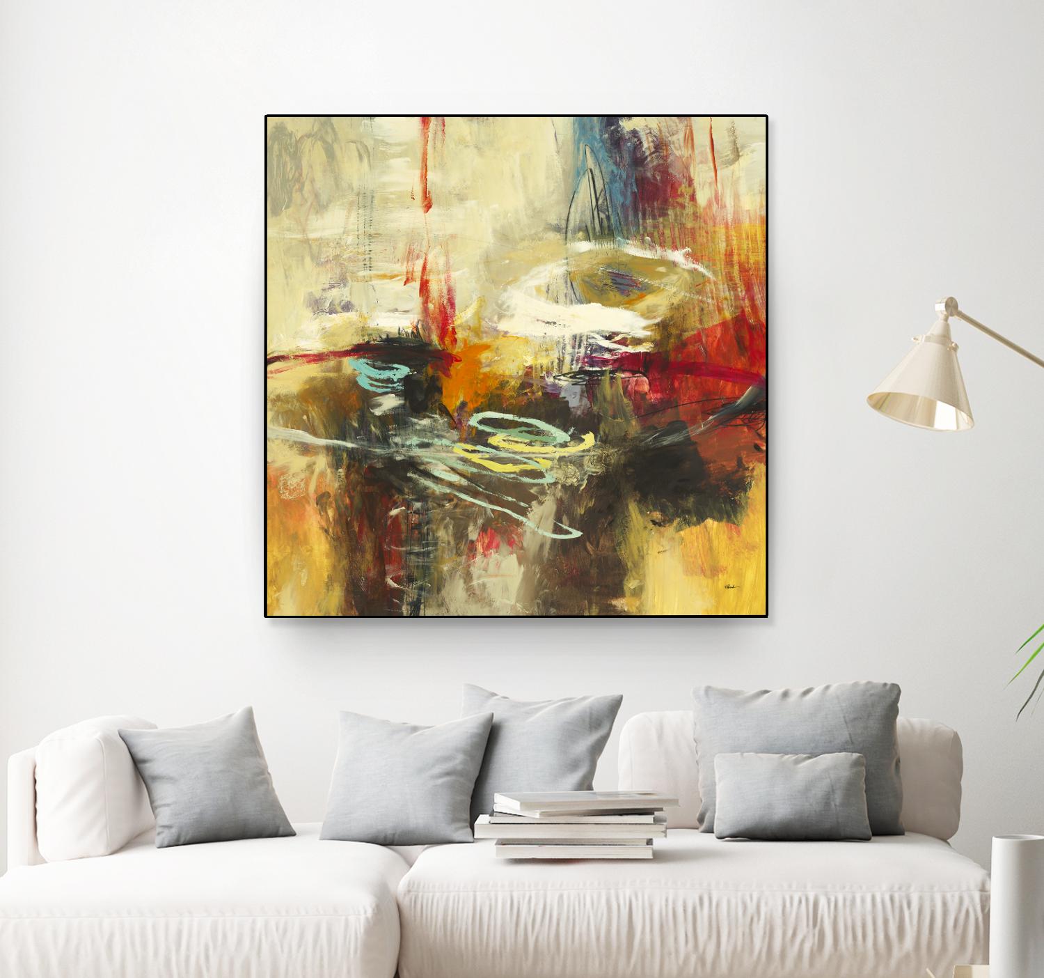 Instictual Beauty II by Randy Hibberd on GIANT ART - red abstract