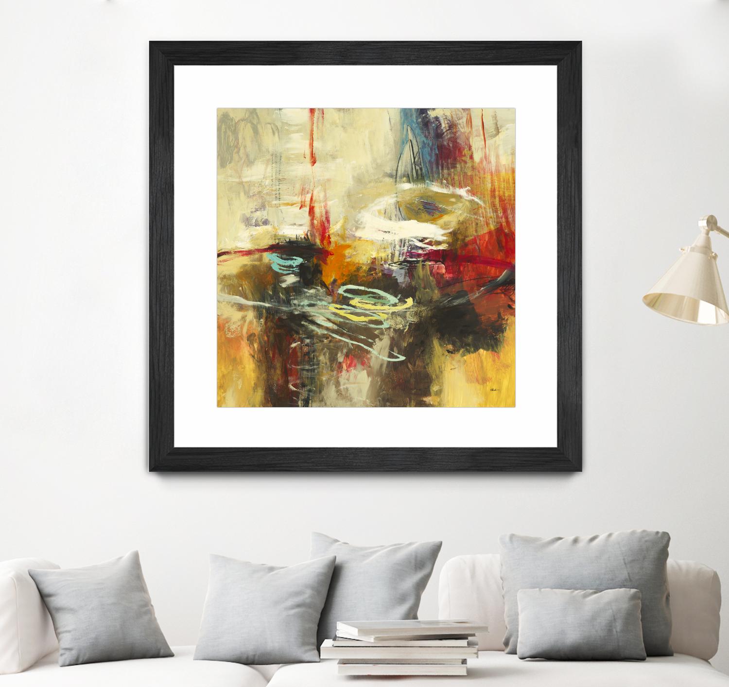 Instictual Beauty II by Randy Hibberd on GIANT ART - red abstract