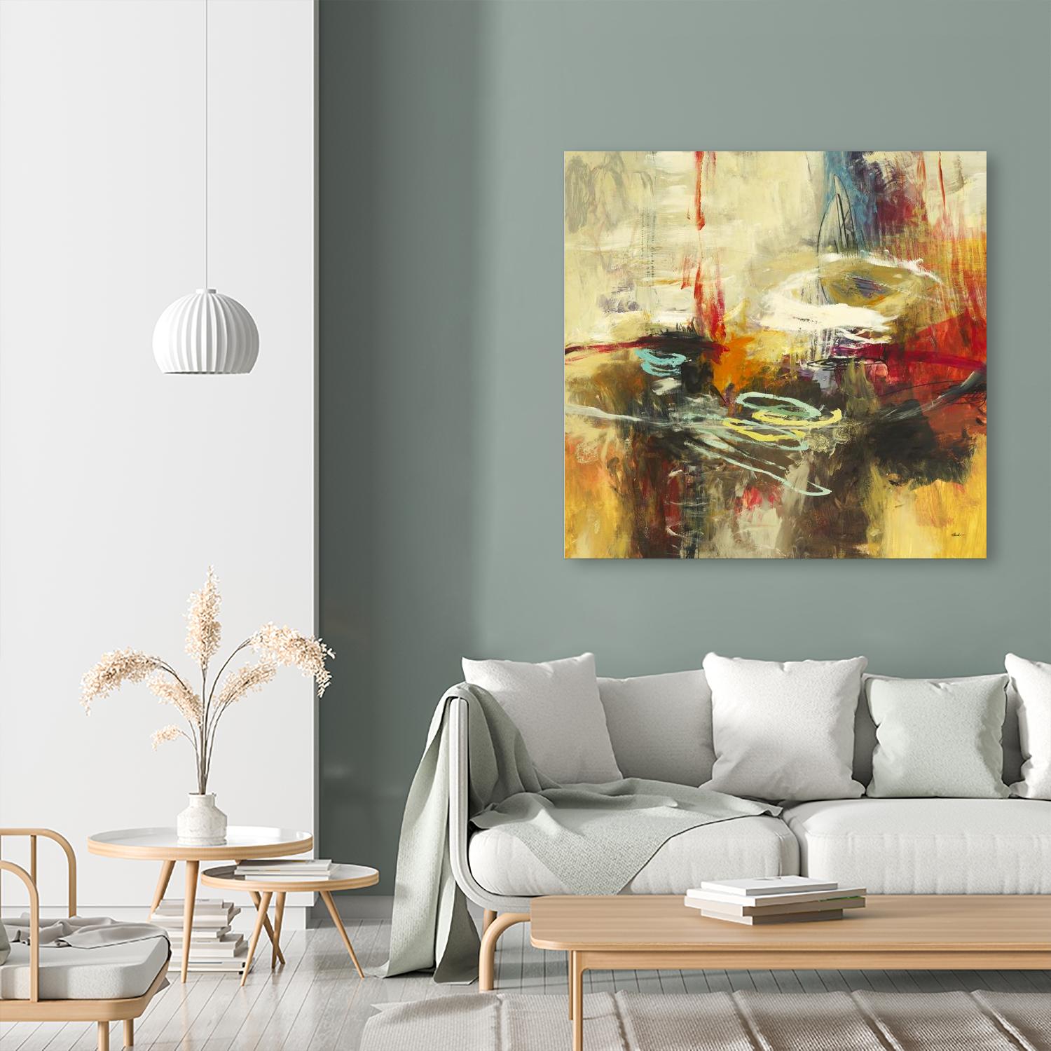 Instictual Beauty II by Randy Hibberd on GIANT ART - red abstract