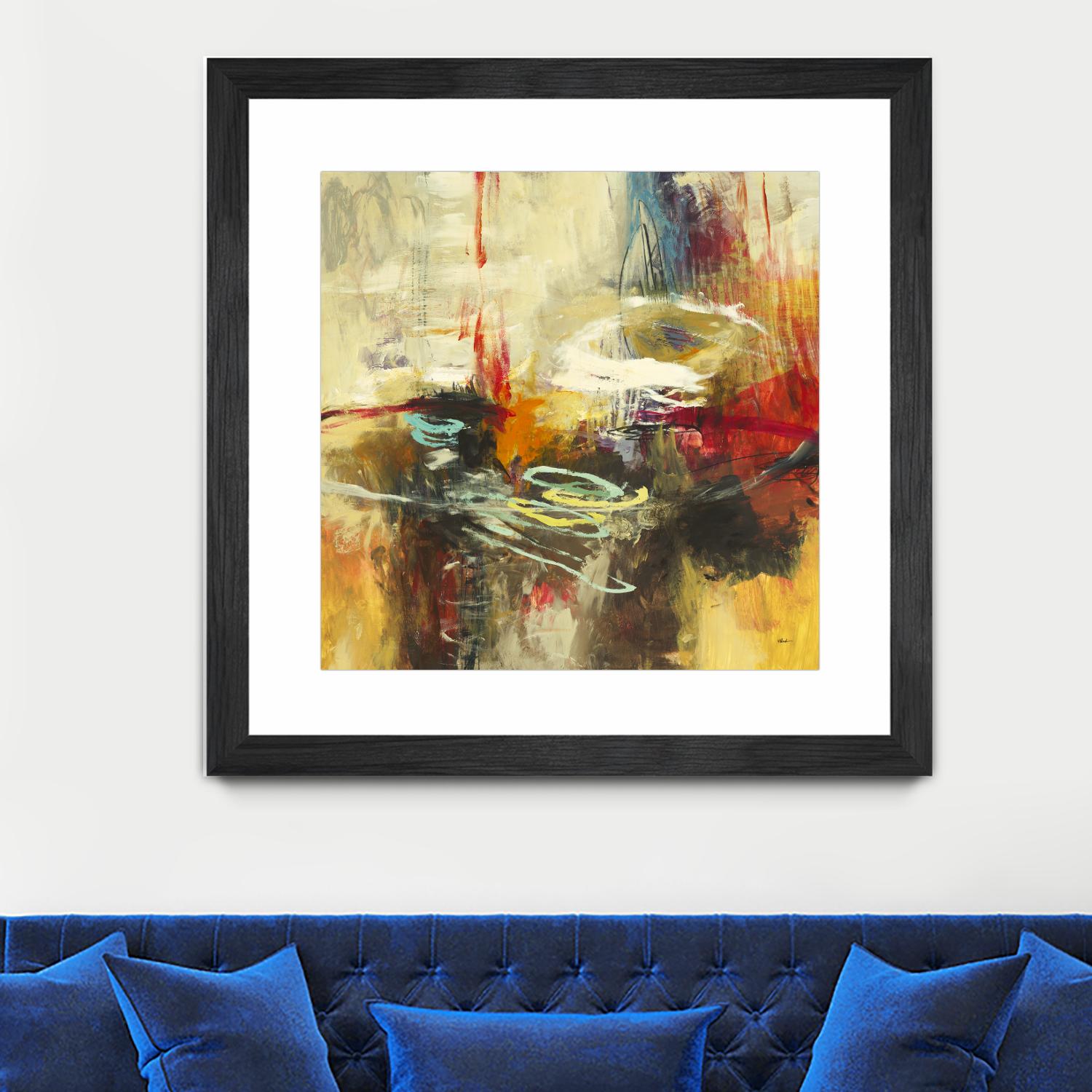 Instictual Beauty II by Randy Hibberd on GIANT ART - red abstract