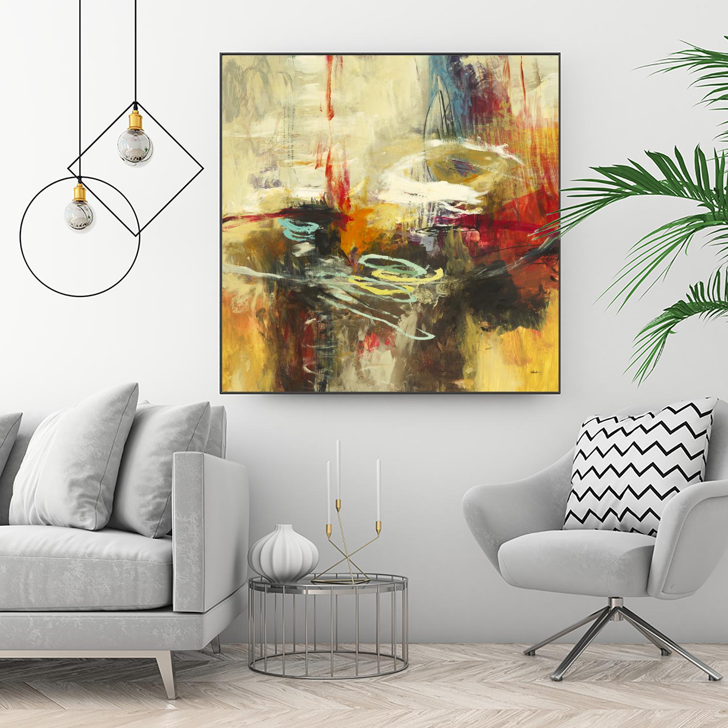 Instictual Beauty II by Randy Hibberd on GIANT ART - red abstract