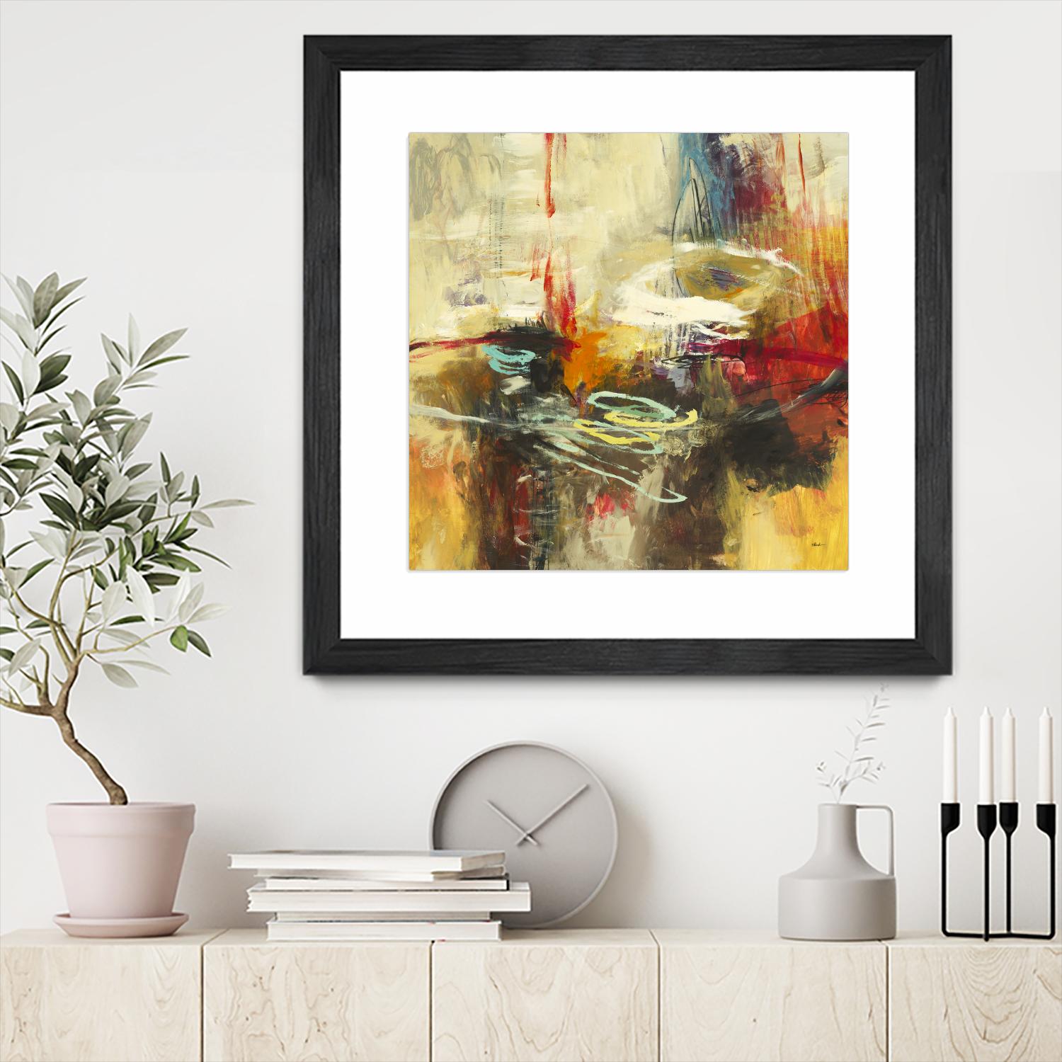 Instictual Beauty II by Randy Hibberd on GIANT ART - red abstract