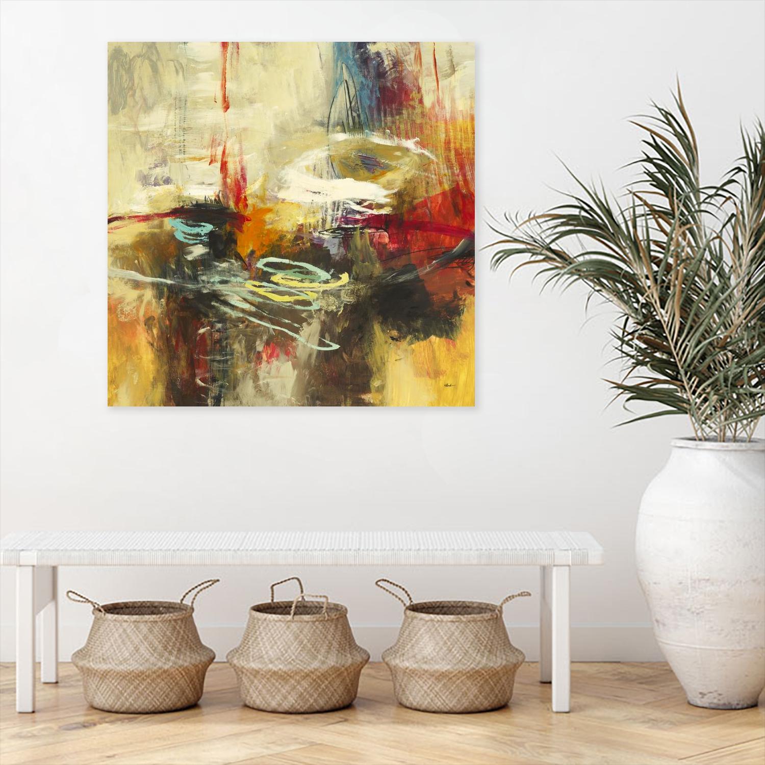 Instictual Beauty II by Randy Hibberd on GIANT ART - red abstract