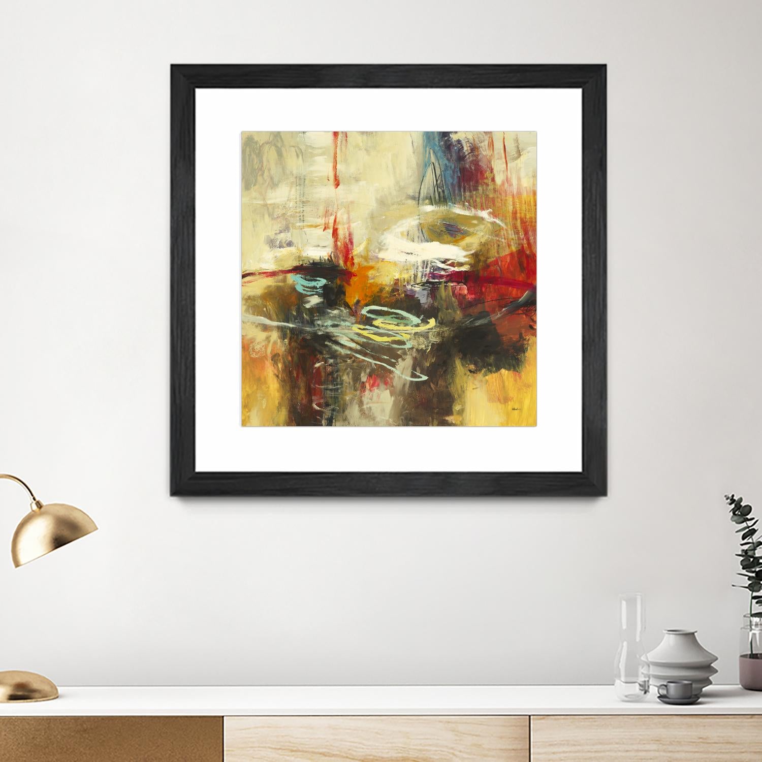 Instictual Beauty II by Randy Hibberd on GIANT ART - red abstract