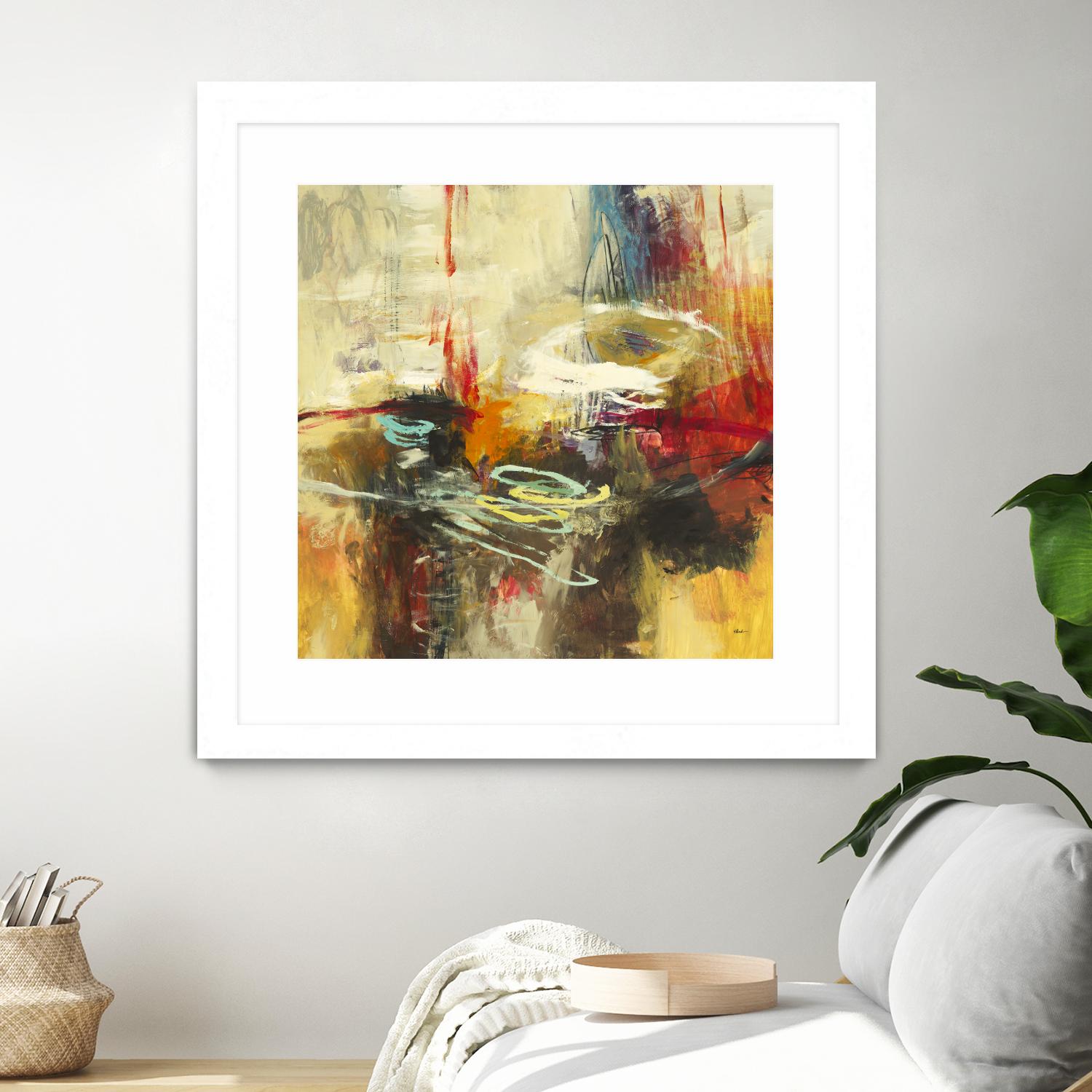 Instictual Beauty II by Randy Hibberd on GIANT ART - red abstract