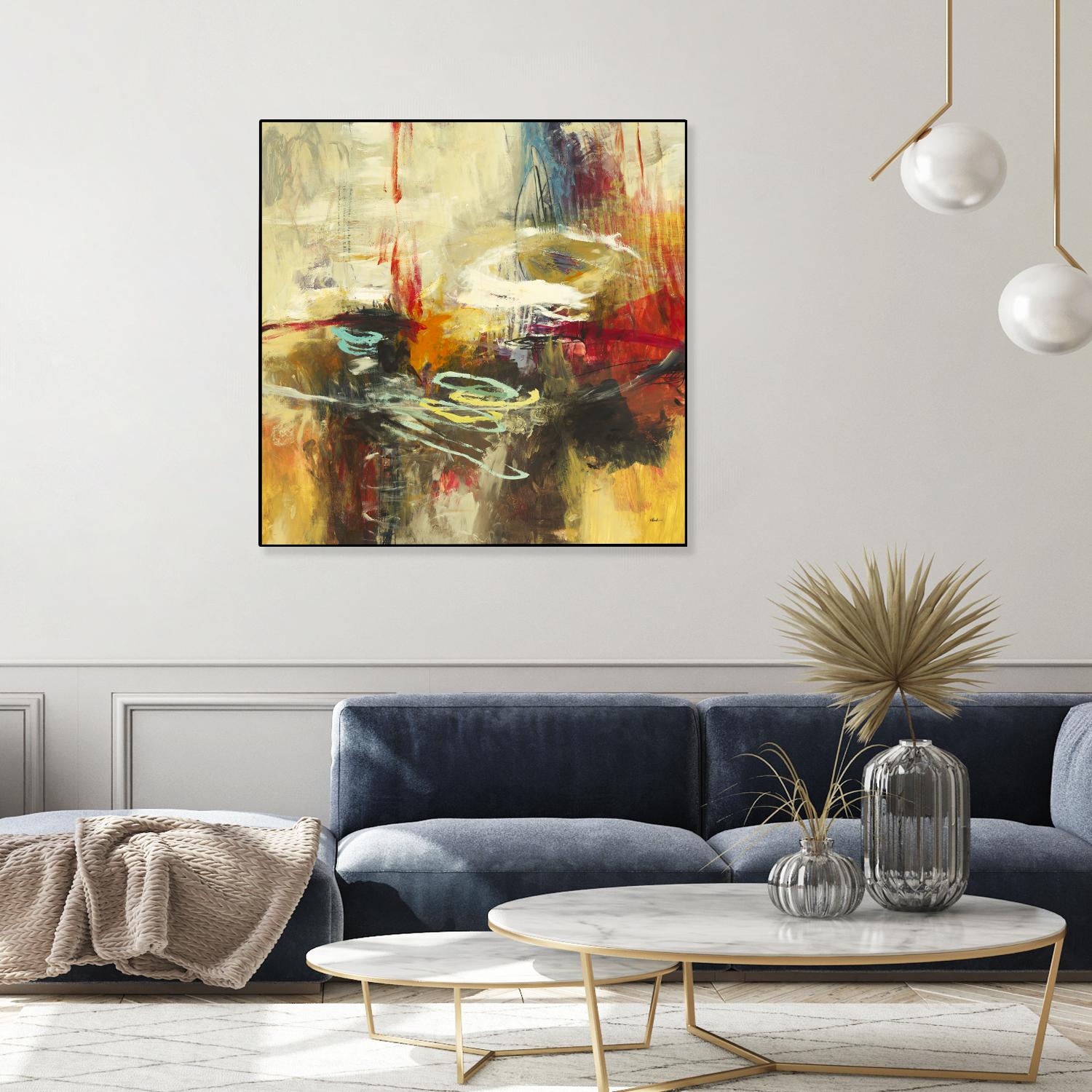 Instictual Beauty II by Randy Hibberd on GIANT ART - red abstract