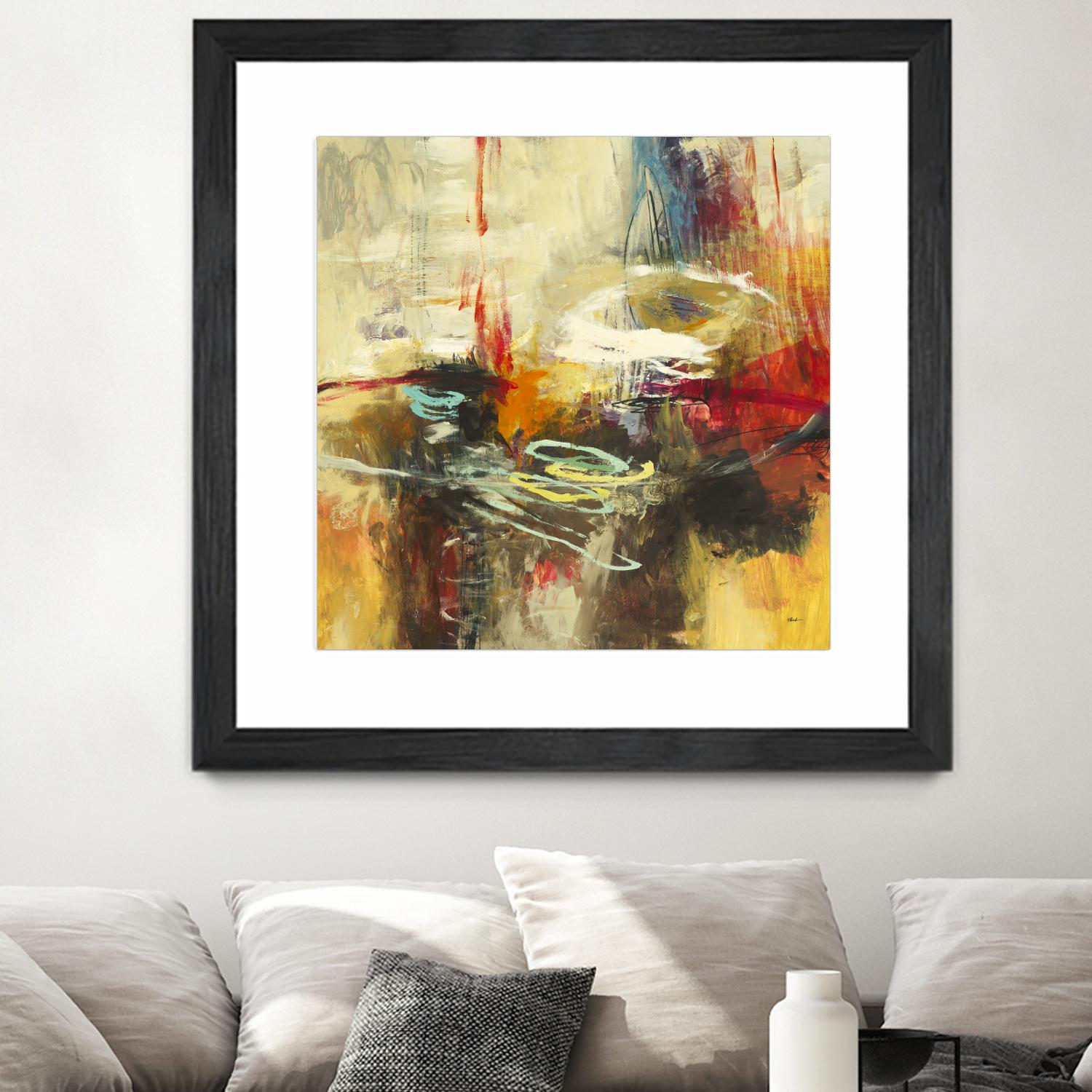 Instictual Beauty II by Randy Hibberd on GIANT ART - red abstract