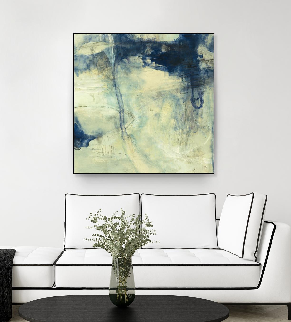 Blue Daze I by Randy Hibberd on GIANT ART - beige abstract