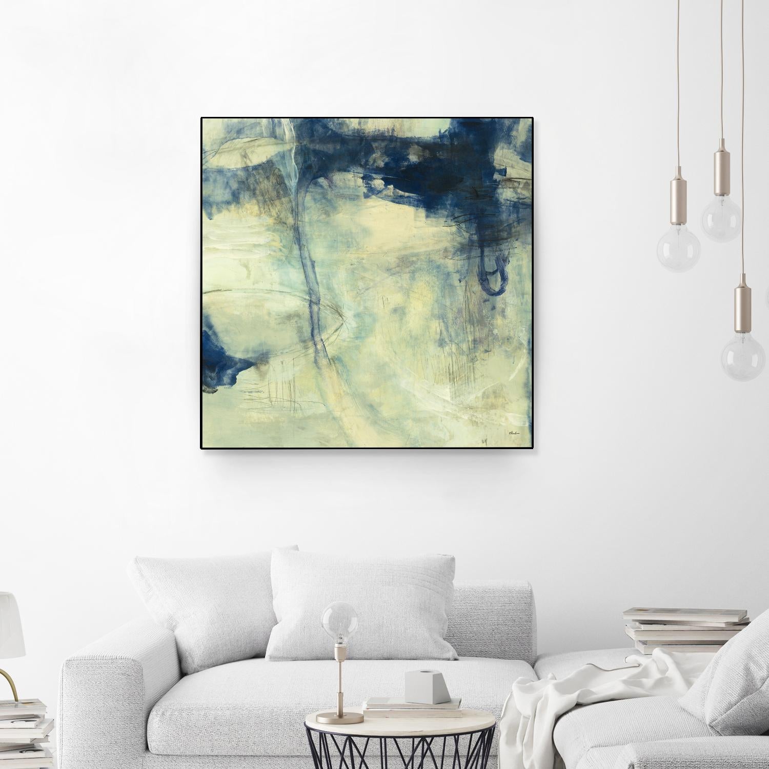 Blue Daze I by Randy Hibberd on GIANT ART - beige abstract