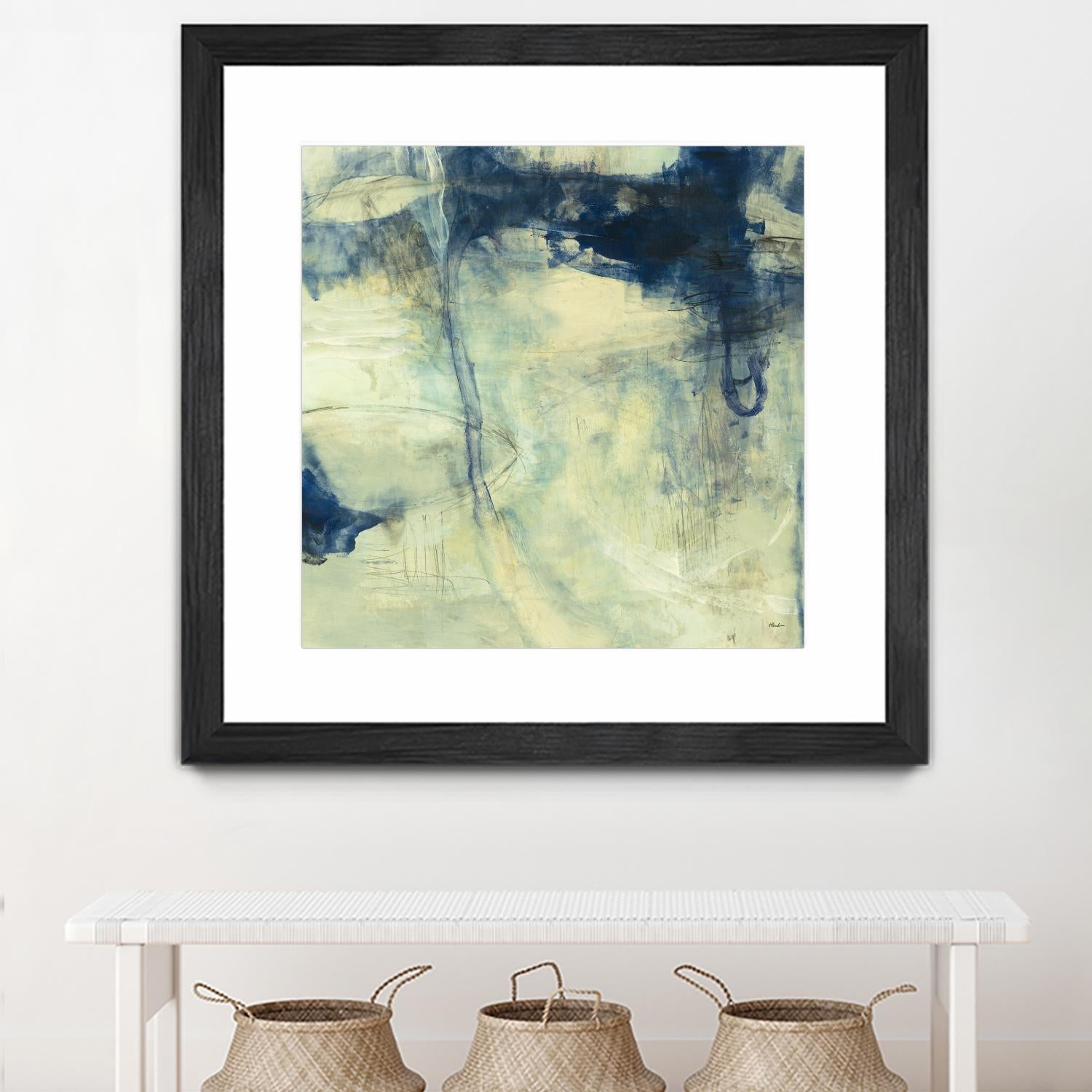 Blue Daze I by Randy Hibberd on GIANT ART - beige abstract