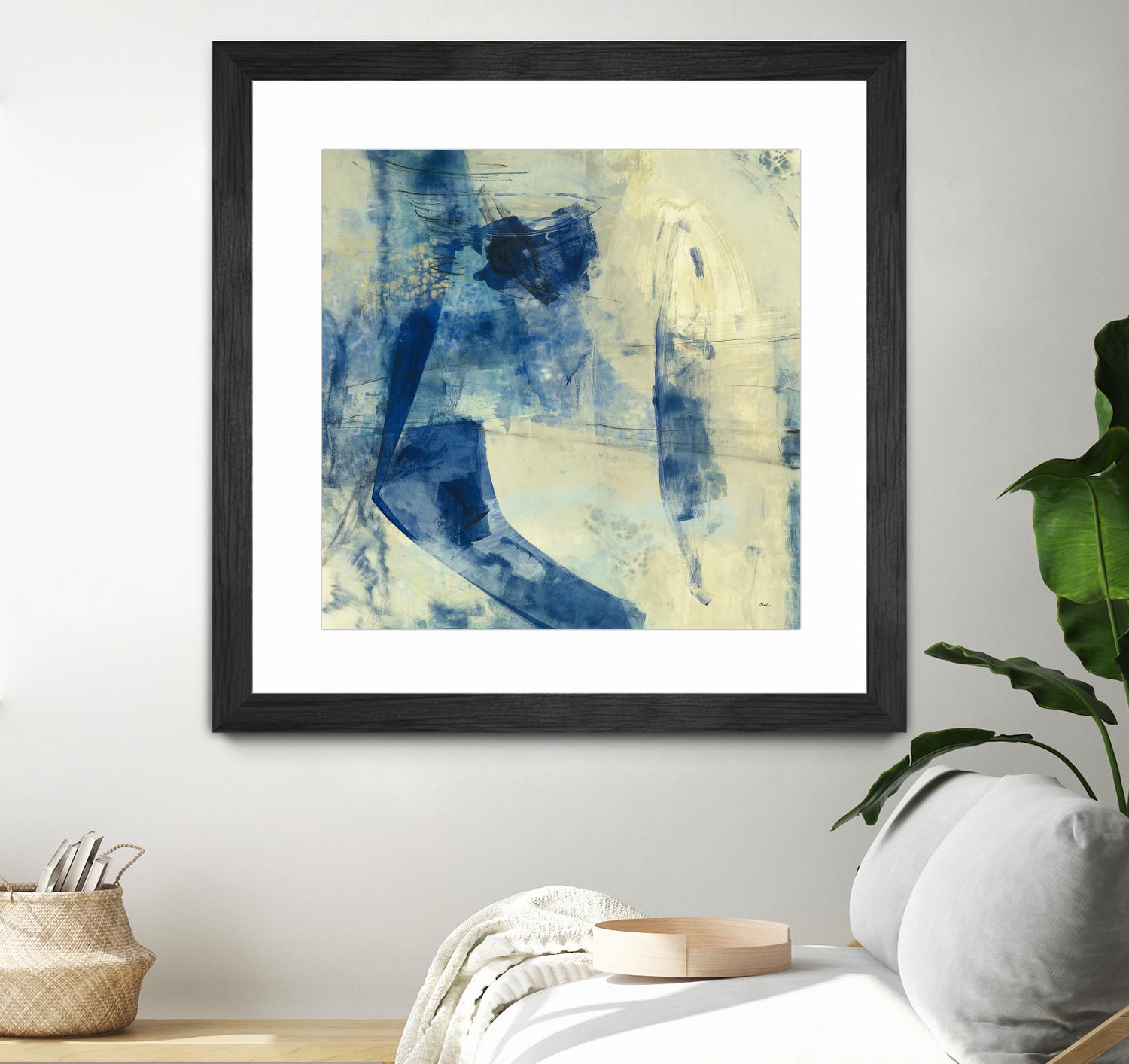 Blue Daze II by Randy Hibberd on GIANT ART - beige abstract