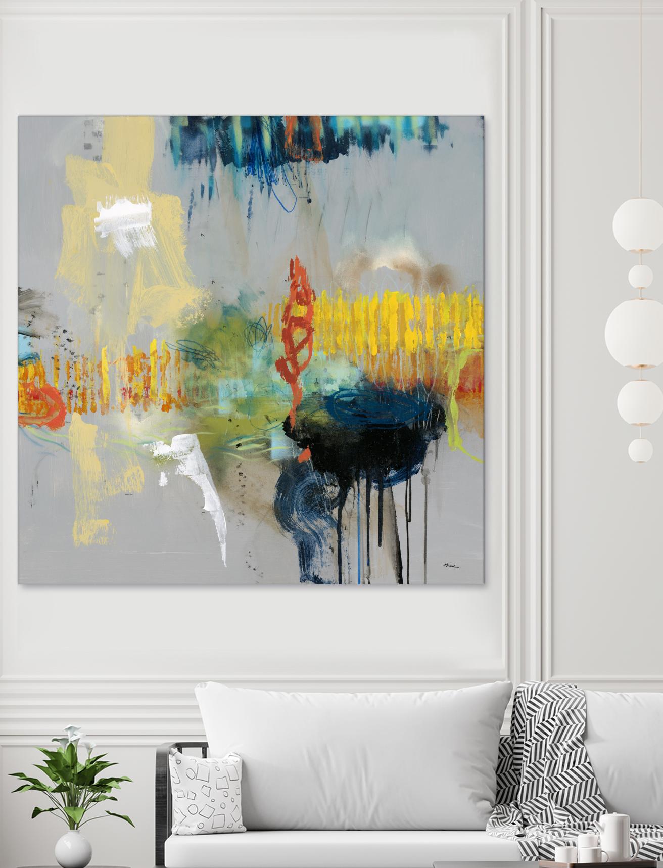Shadows by Randy Hibberd on GIANT ART - yellow abstract