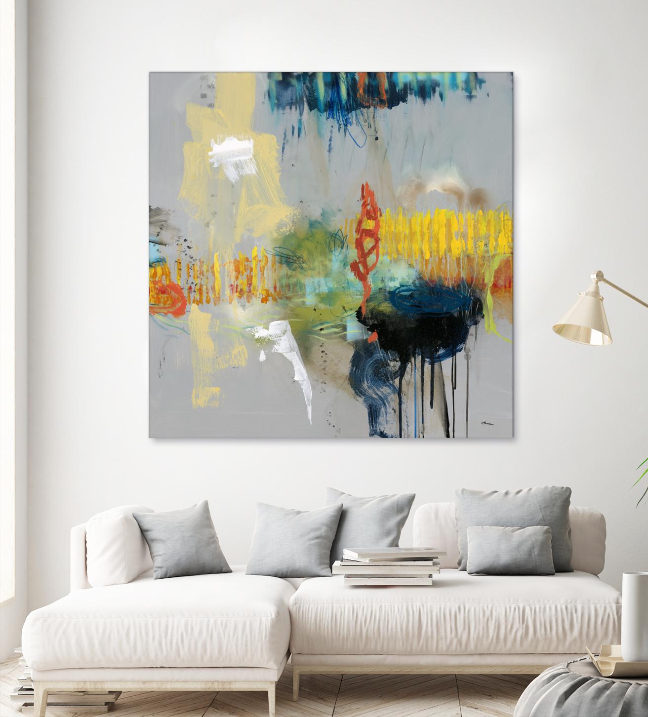 Shadows by Randy Hibberd on GIANT ART - yellow abstract