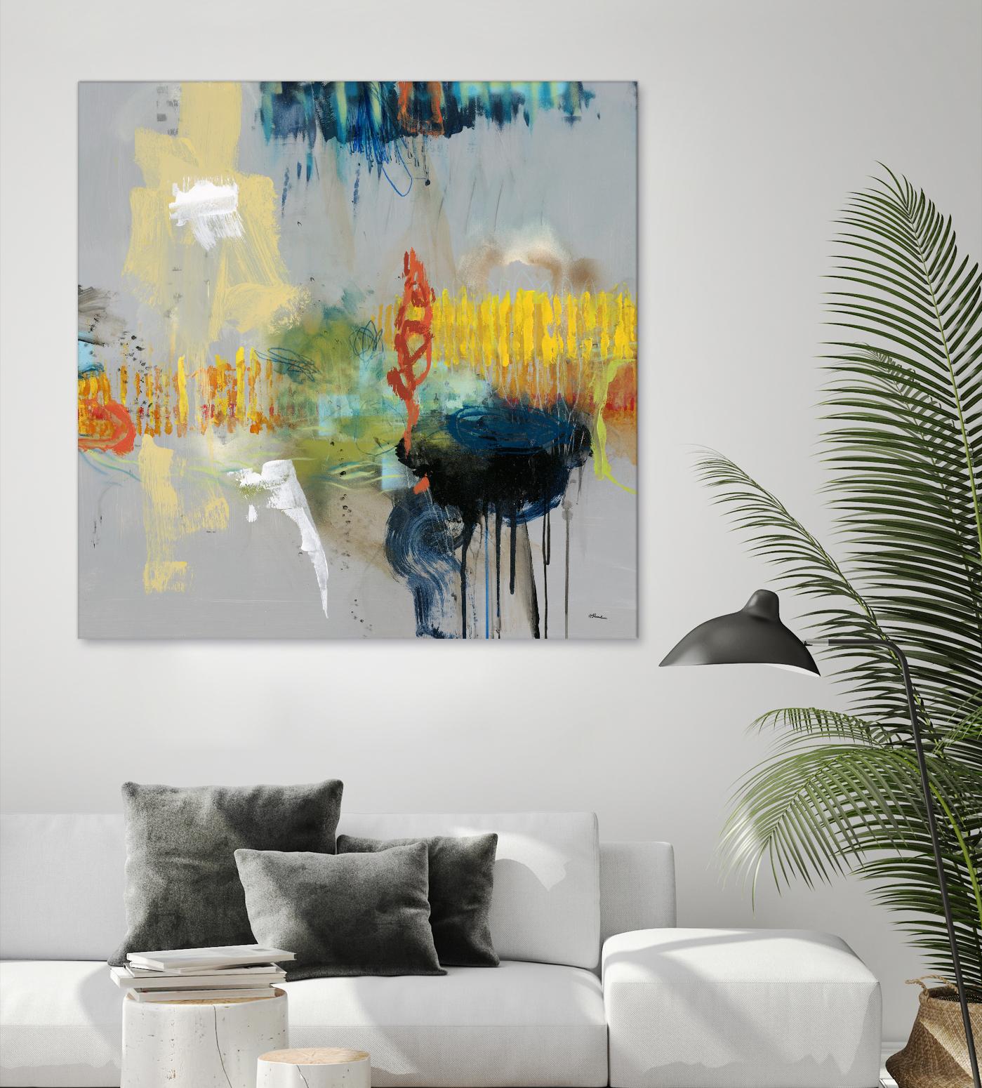 Shadows by Randy Hibberd on GIANT ART - yellow abstract