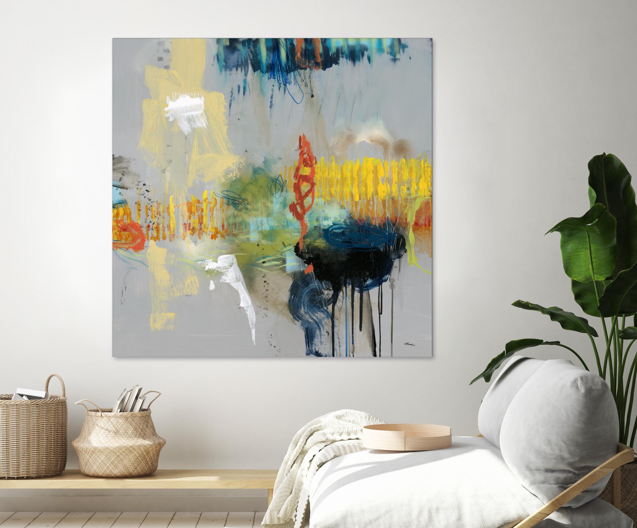 Shadows by Randy Hibberd on GIANT ART - yellow abstract