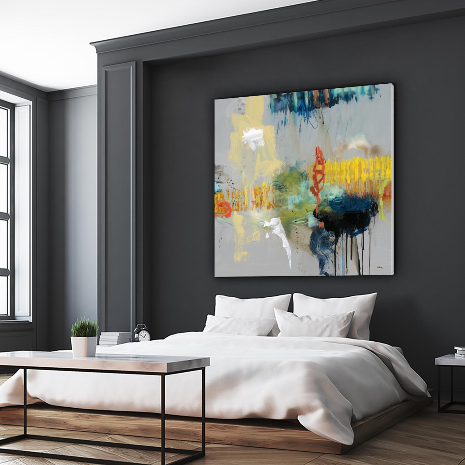 Shadows by Randy Hibberd on GIANT ART - yellow abstract