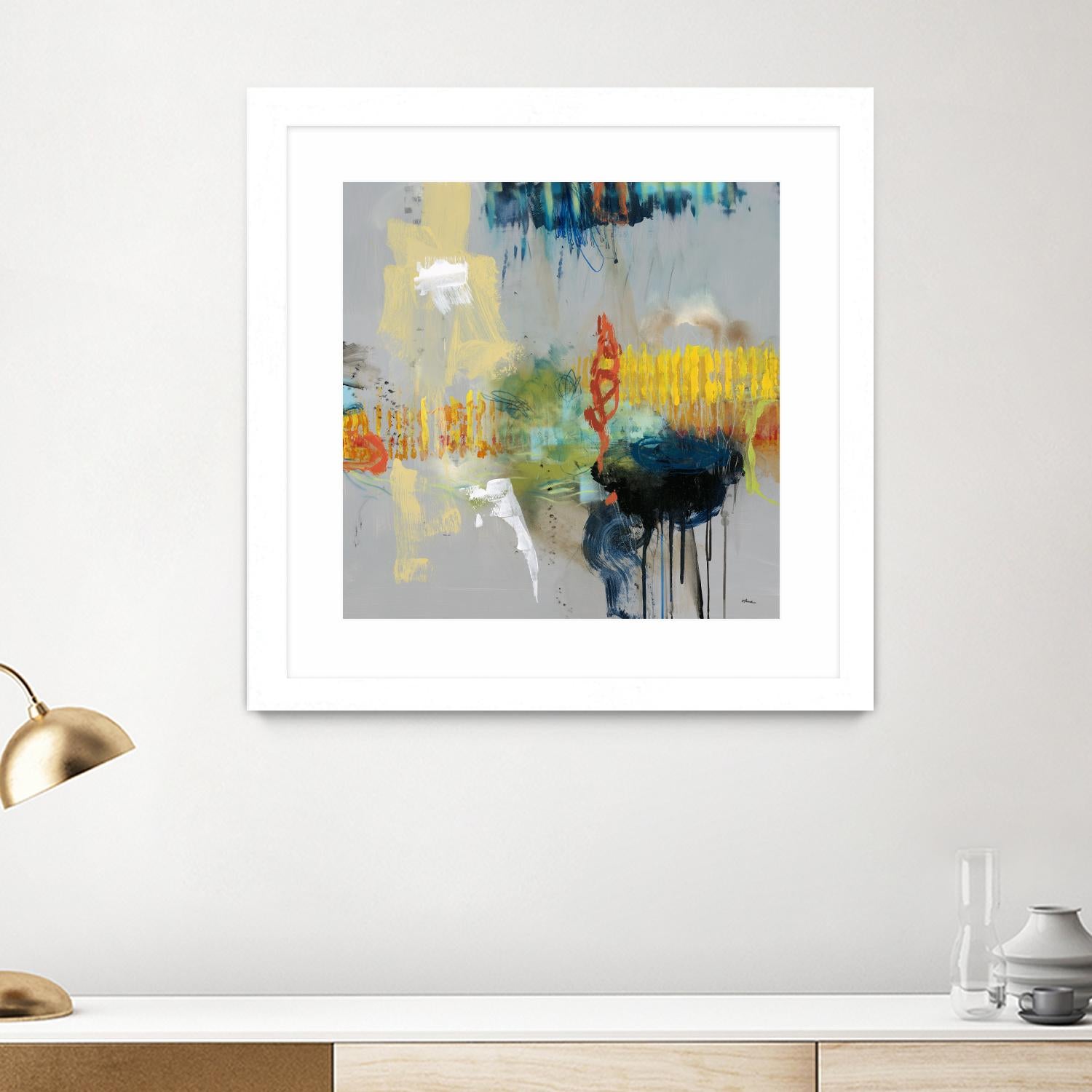 Shadows by Randy Hibberd on GIANT ART - yellow abstract