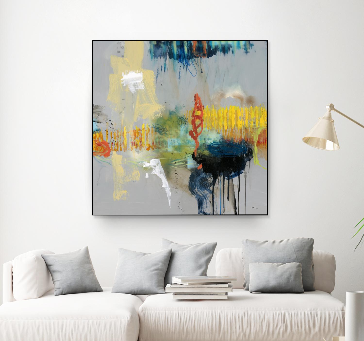 Shadows by Randy Hibberd on GIANT ART - yellow abstract