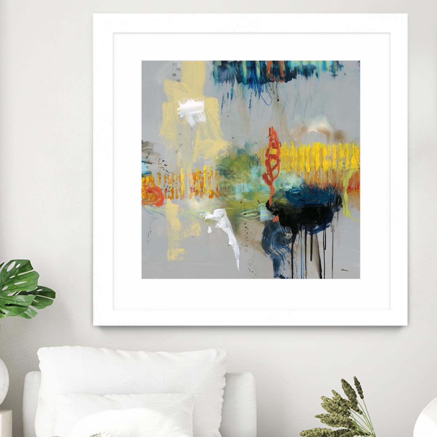 Shadows by Randy Hibberd on GIANT ART - yellow abstract