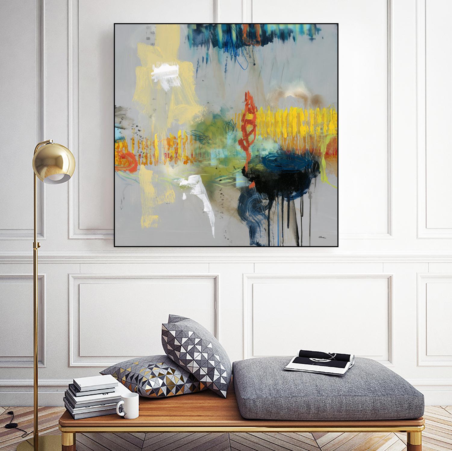 Shadows by Randy Hibberd on GIANT ART - yellow abstract