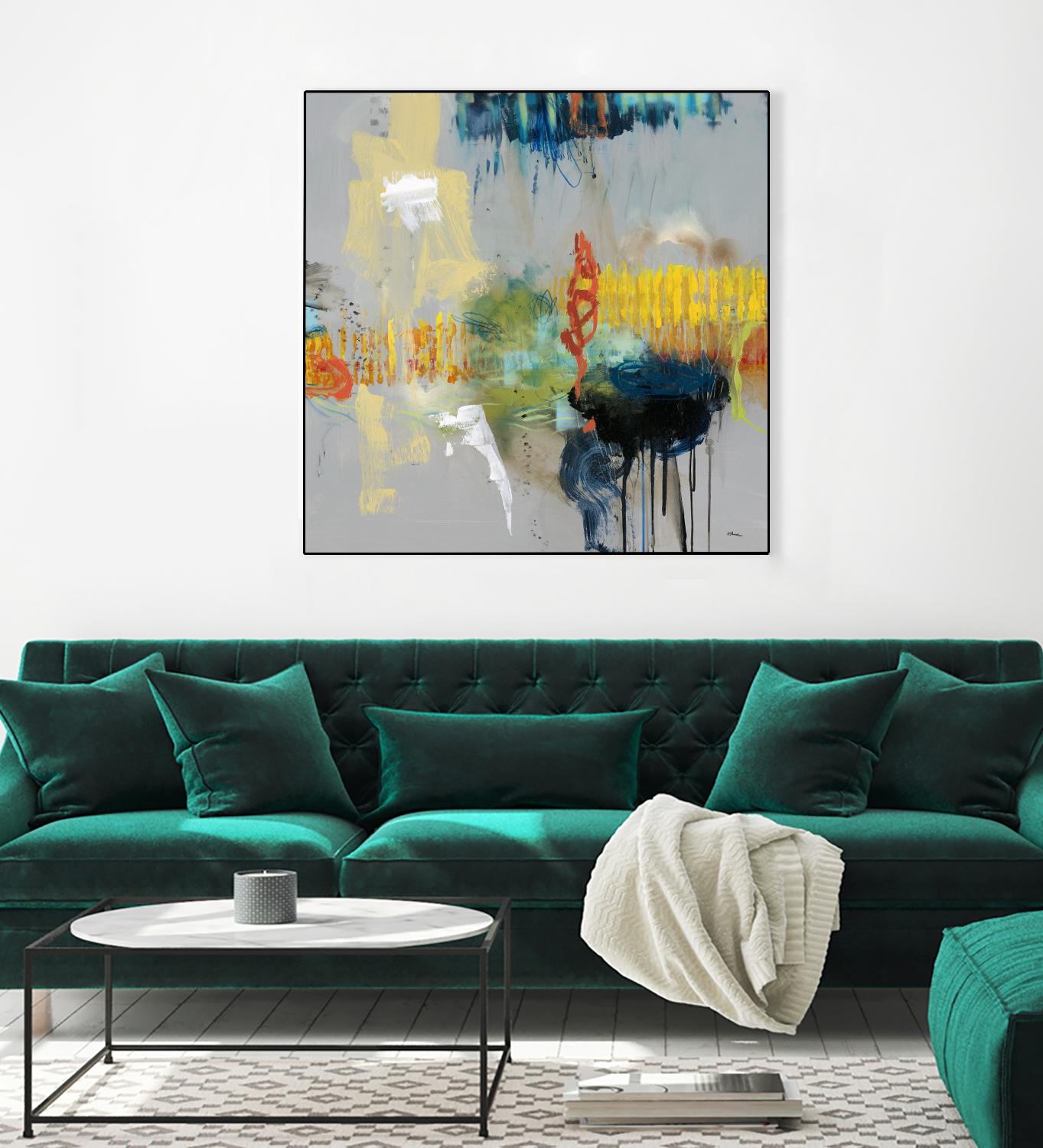 Shadows by Randy Hibberd on GIANT ART - yellow abstract