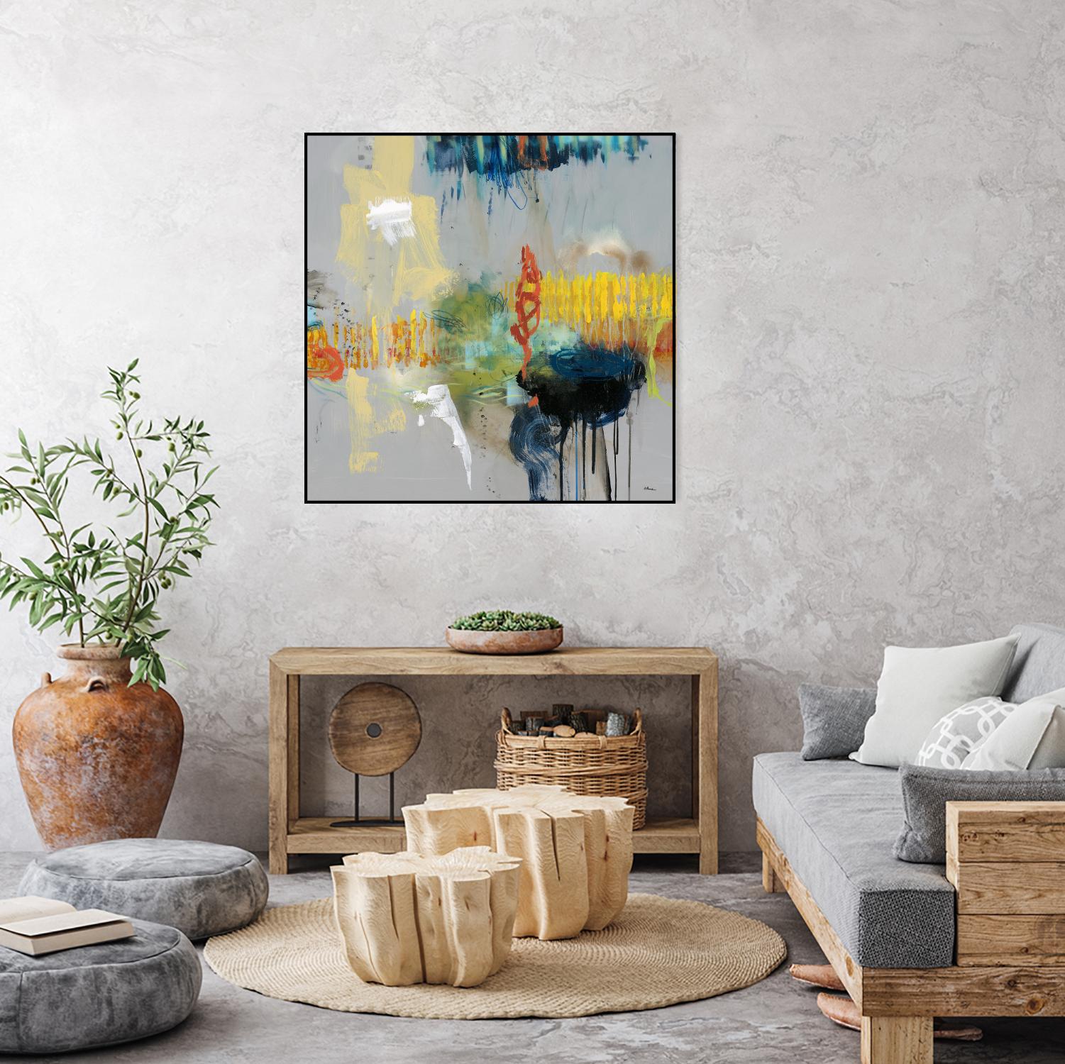 Shadows by Randy Hibberd on GIANT ART - yellow abstract