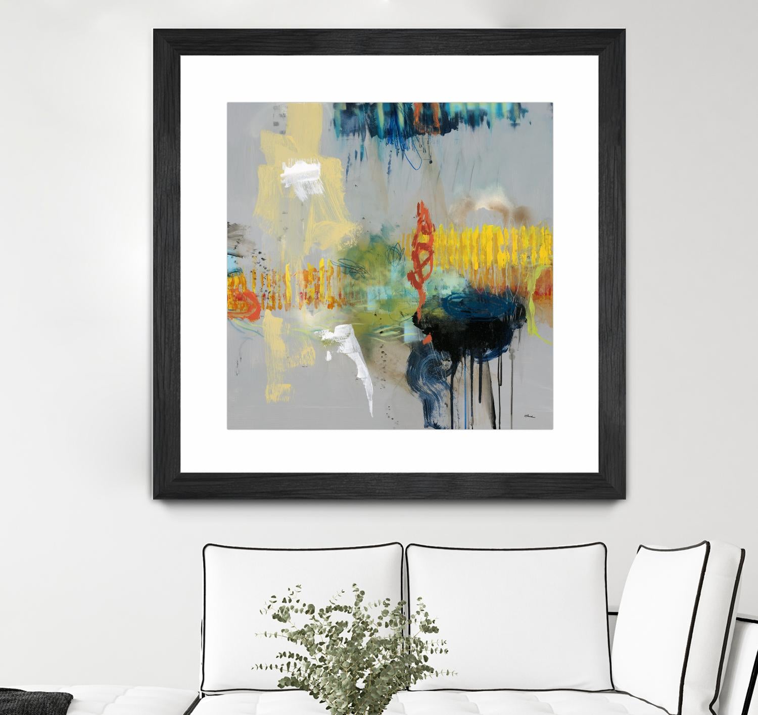 Shadows by Randy Hibberd on GIANT ART - yellow abstract
