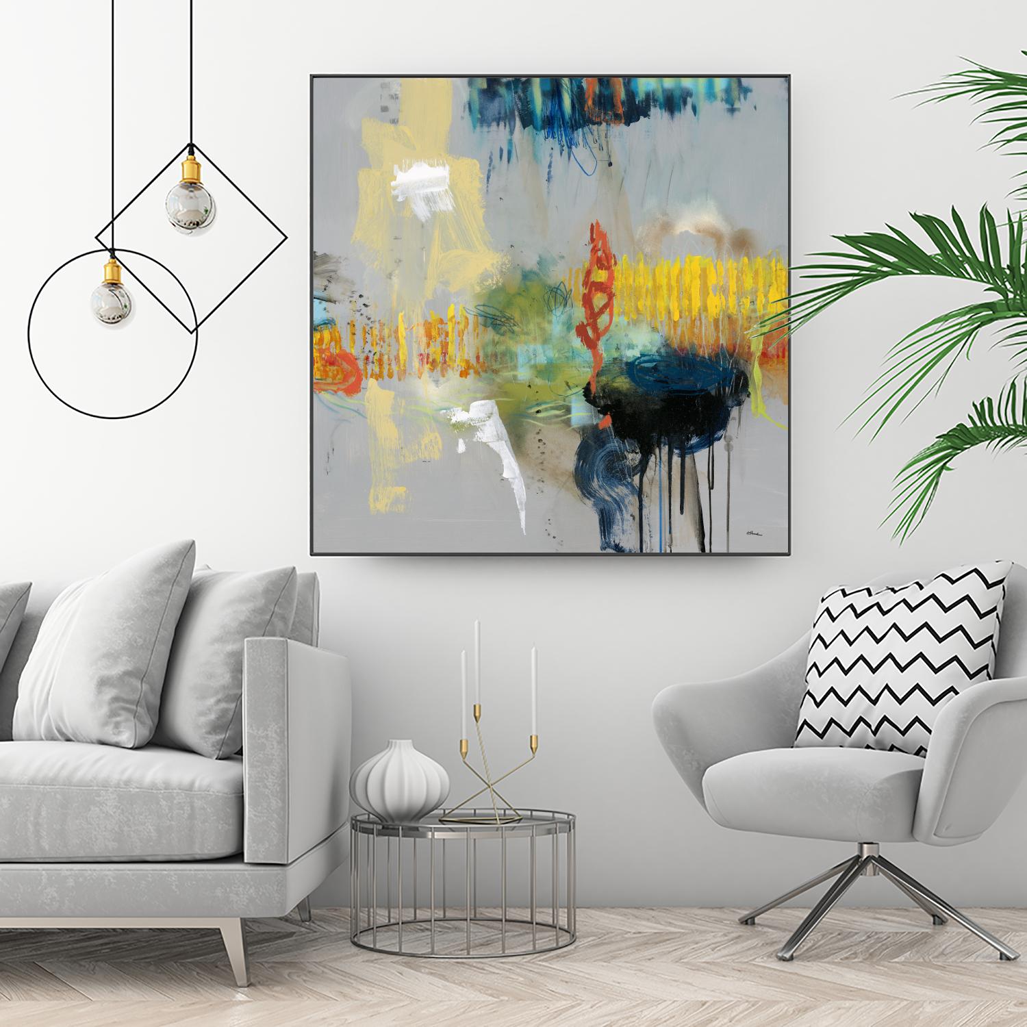 Shadows by Randy Hibberd on GIANT ART - yellow abstract