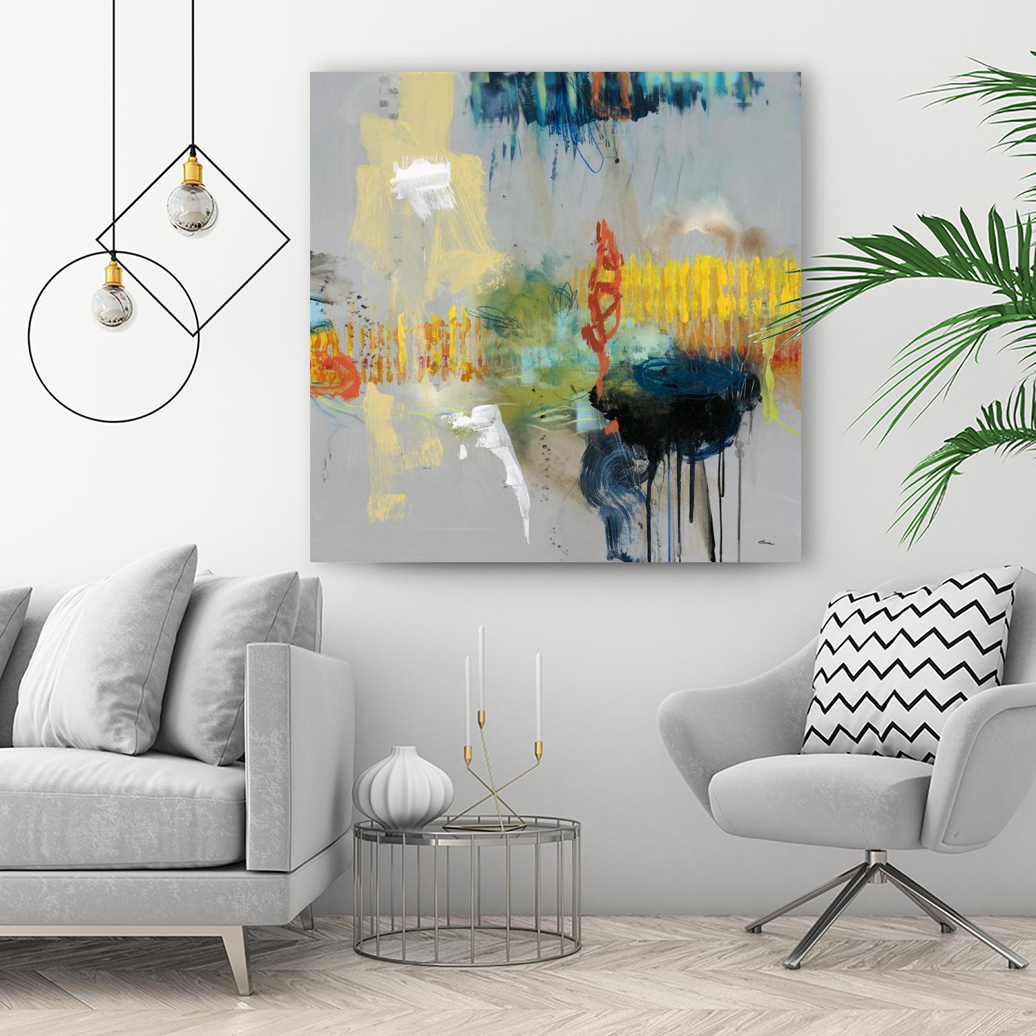 Shadows by Randy Hibberd on GIANT ART - yellow abstract