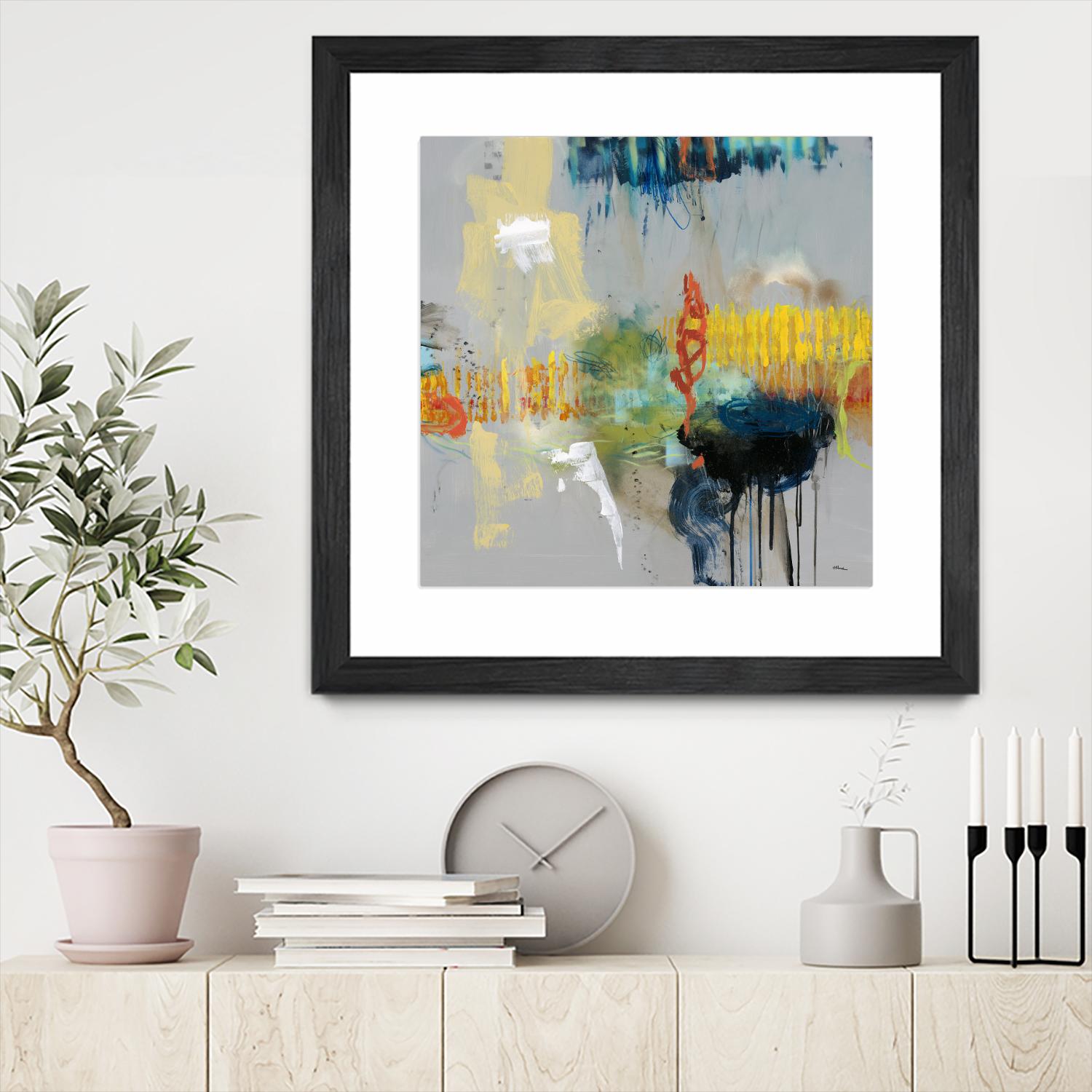 Shadows by Randy Hibberd on GIANT ART - yellow abstract