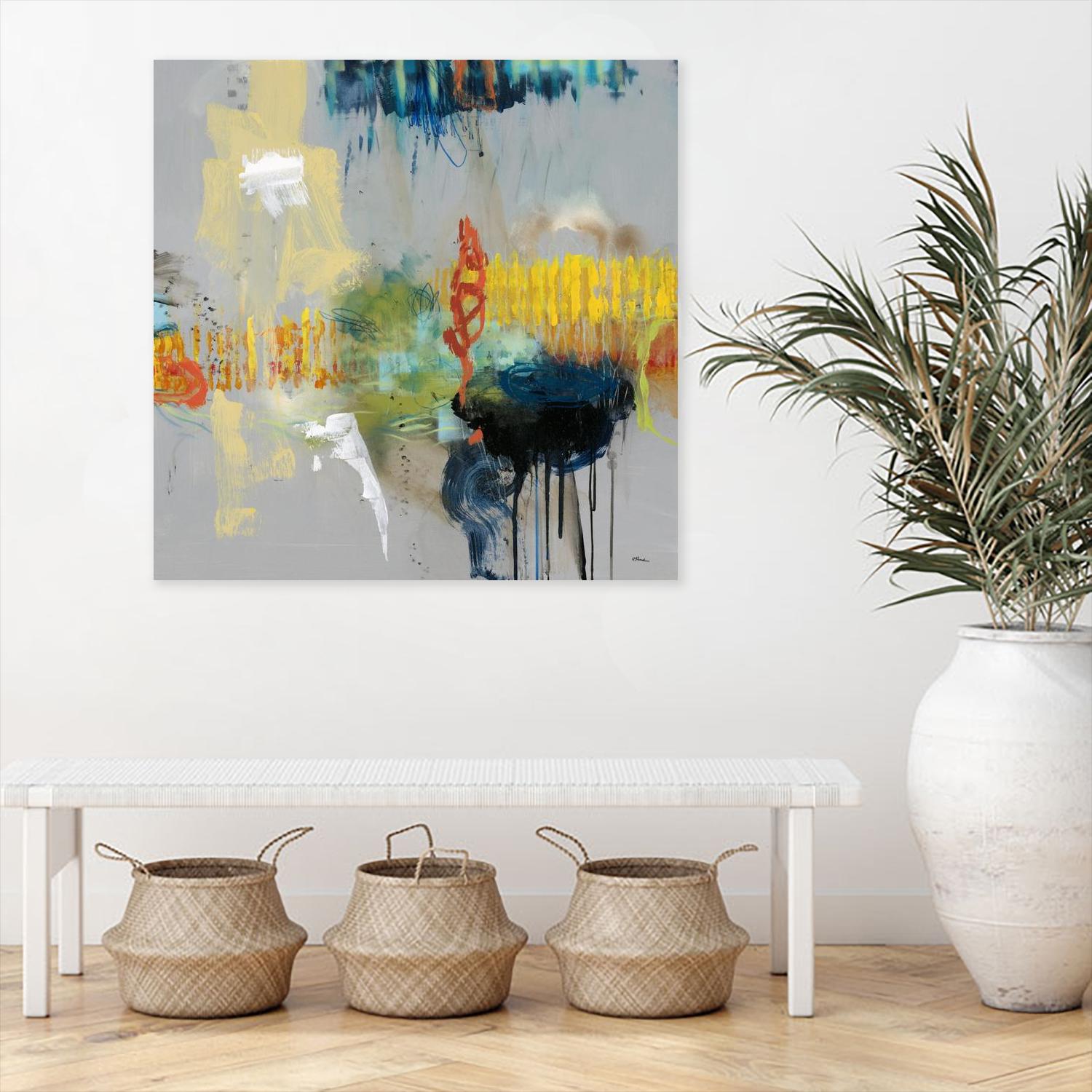 Shadows by Randy Hibberd on GIANT ART - yellow abstract