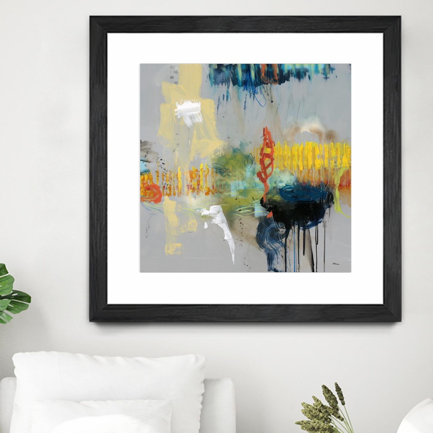 Shadows by Randy Hibberd on GIANT ART - yellow abstract