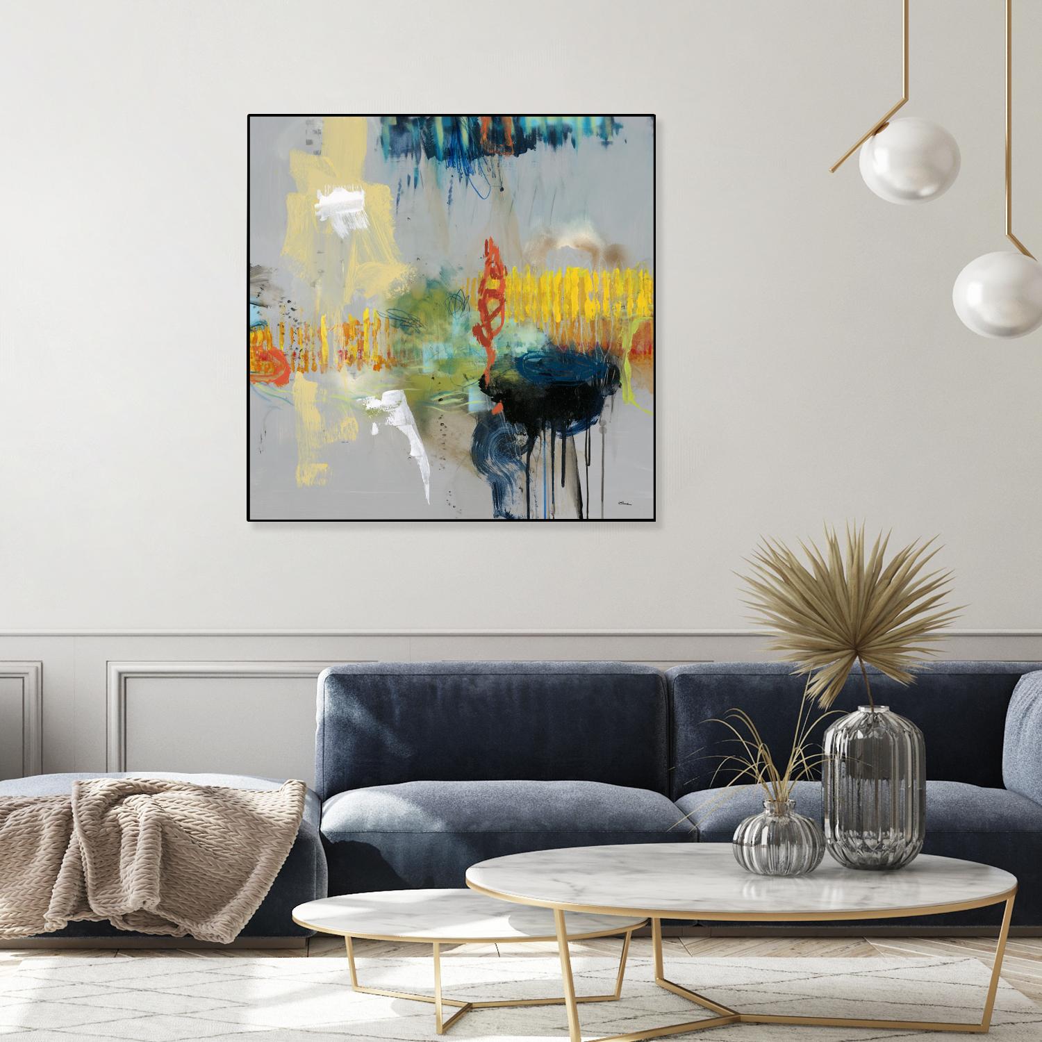 Shadows by Randy Hibberd on GIANT ART - yellow abstract