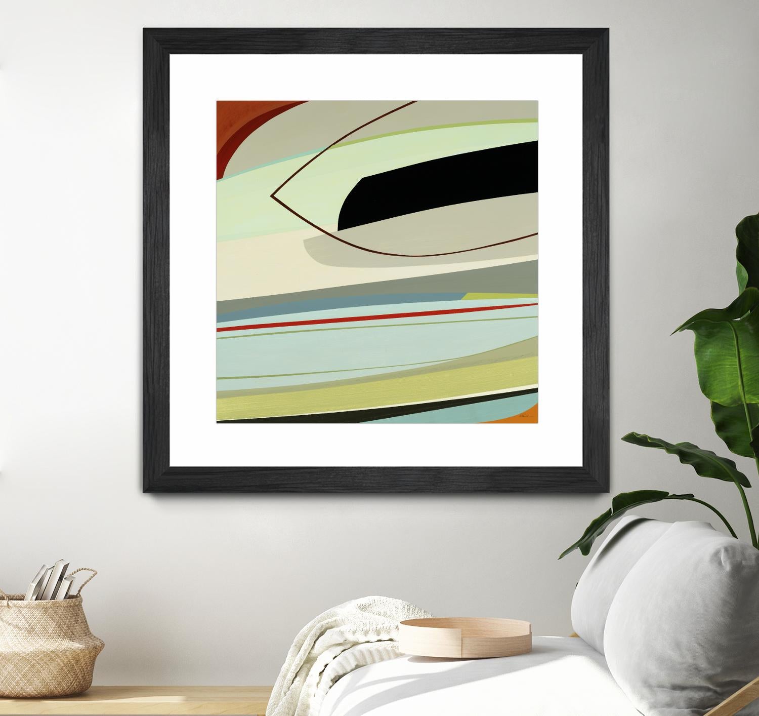 Layered Sounds II by Randy Hibberd on GIANT ART - green abstract