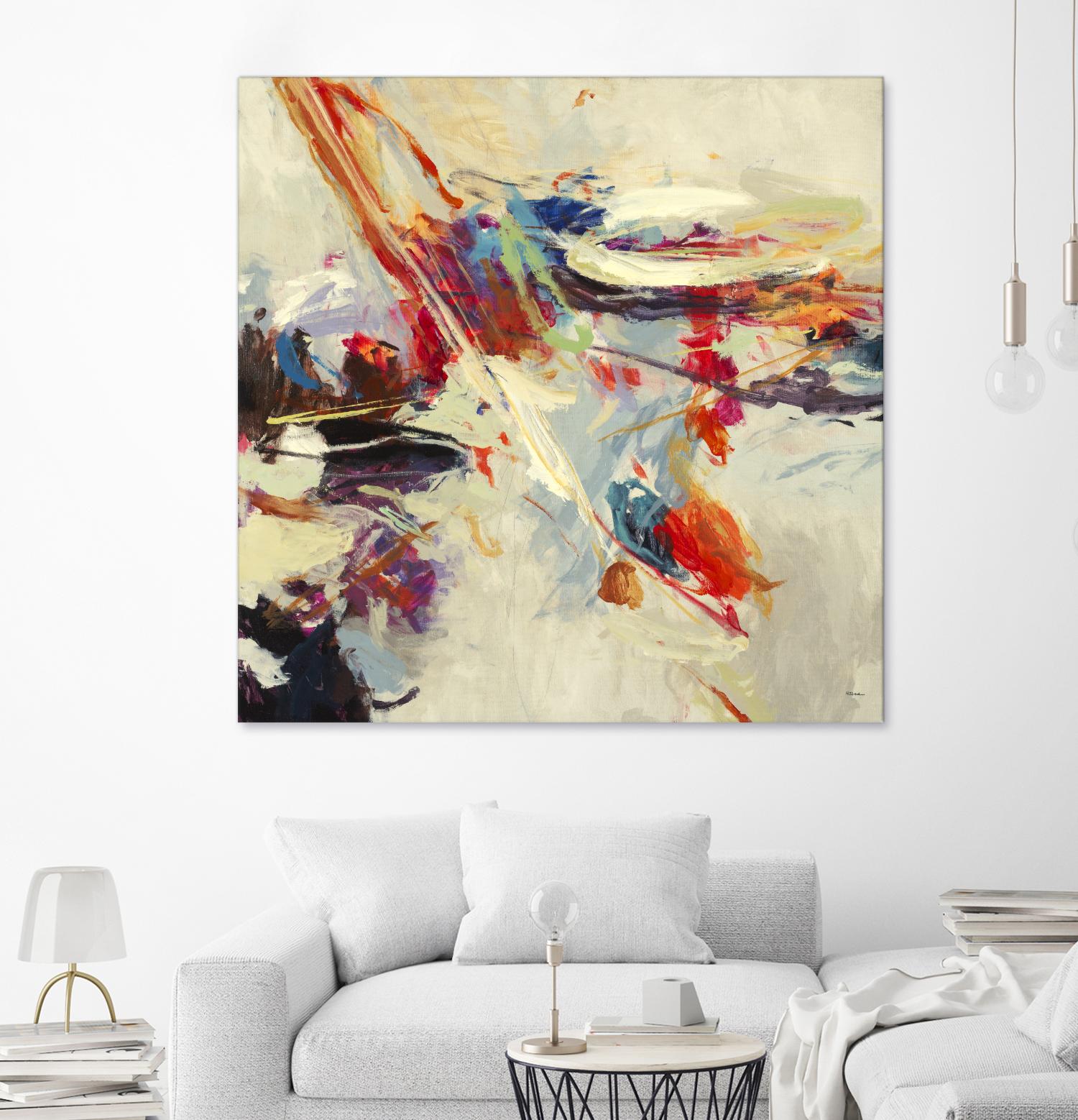 Positive Energy I by Randy Hibberd on GIANT ART - beige abstract