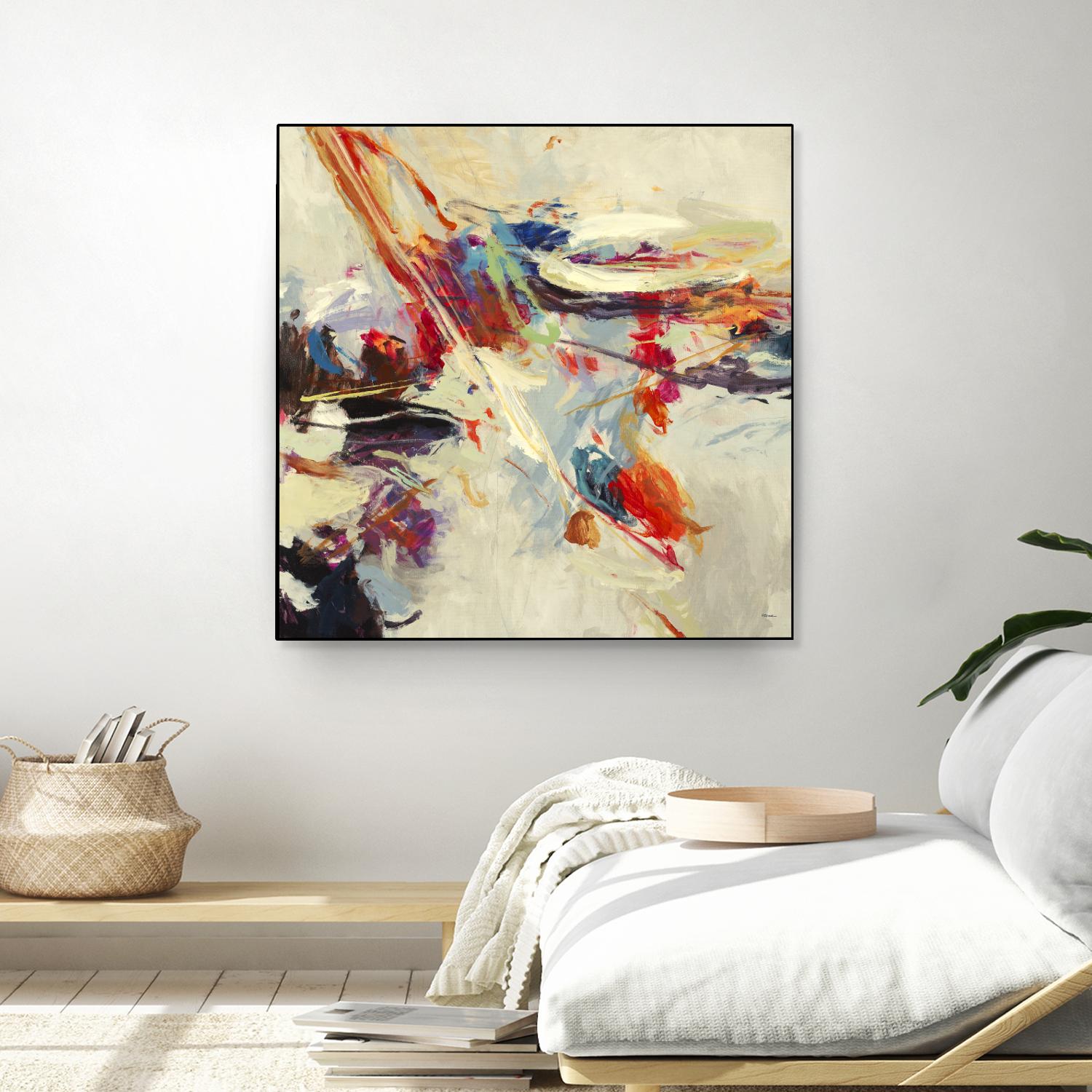 Positive Energy I by Randy Hibberd on GIANT ART - beige abstract