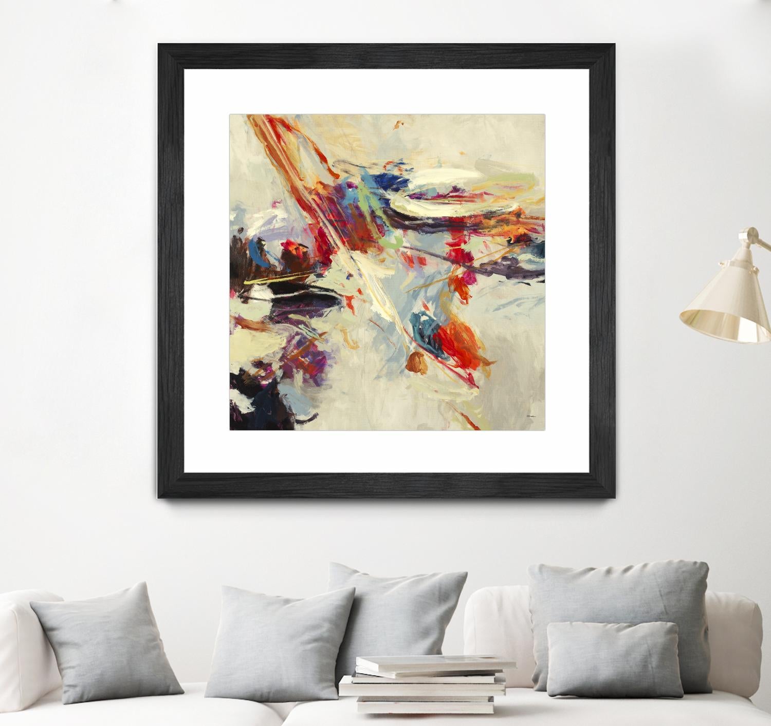 Positive Energy I by Randy Hibberd on GIANT ART - beige abstract