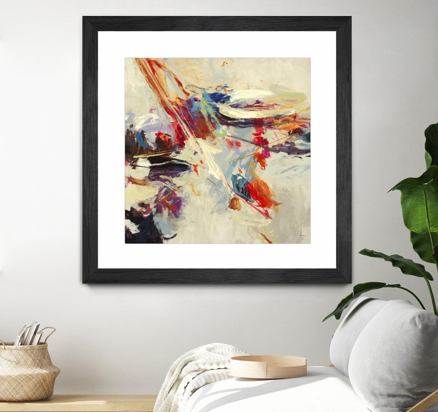 Positive Energy I by Randy Hibberd on GIANT ART - beige abstract