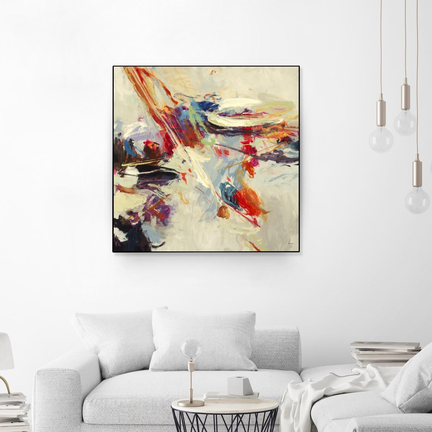 Positive Energy I by Randy Hibberd on GIANT ART - beige abstract