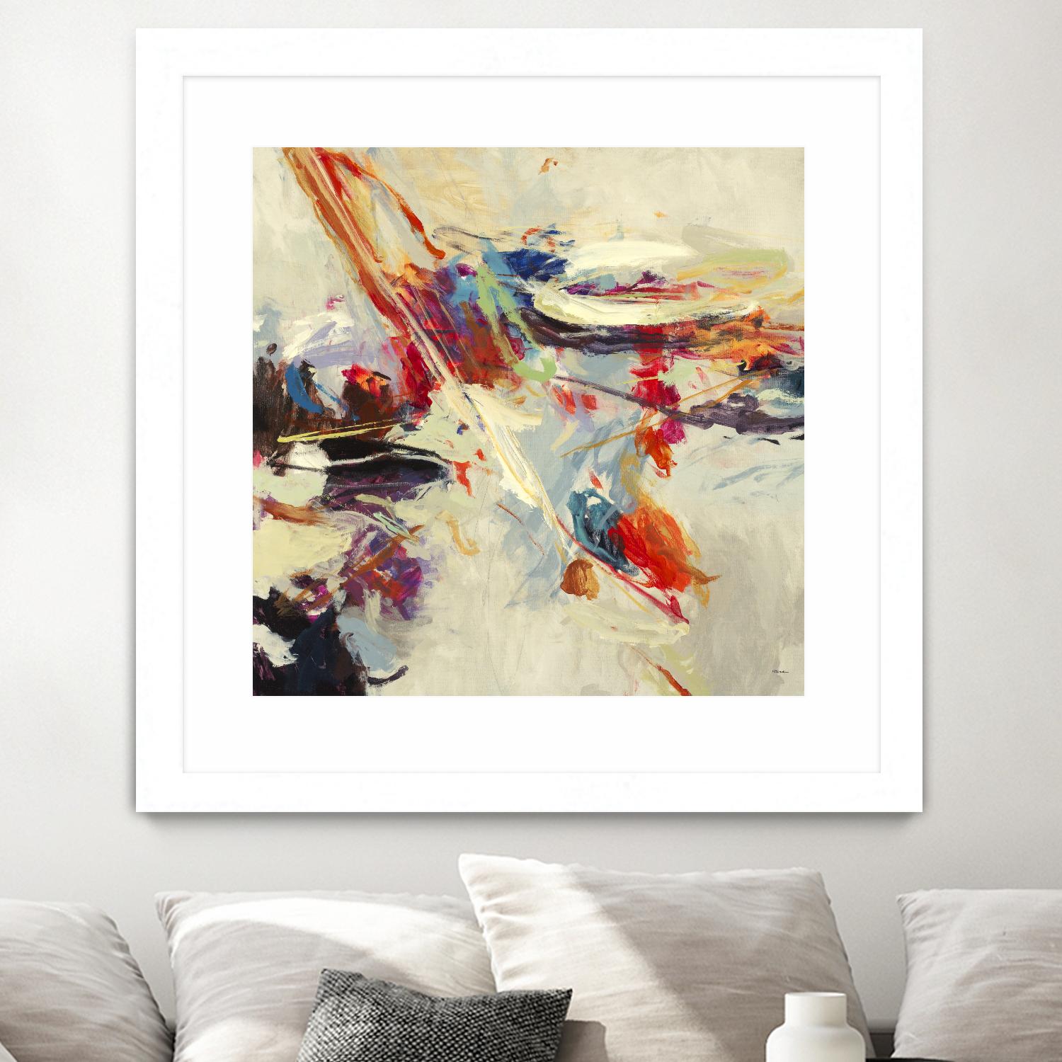 Positive Energy I by Randy Hibberd on GIANT ART - beige abstract