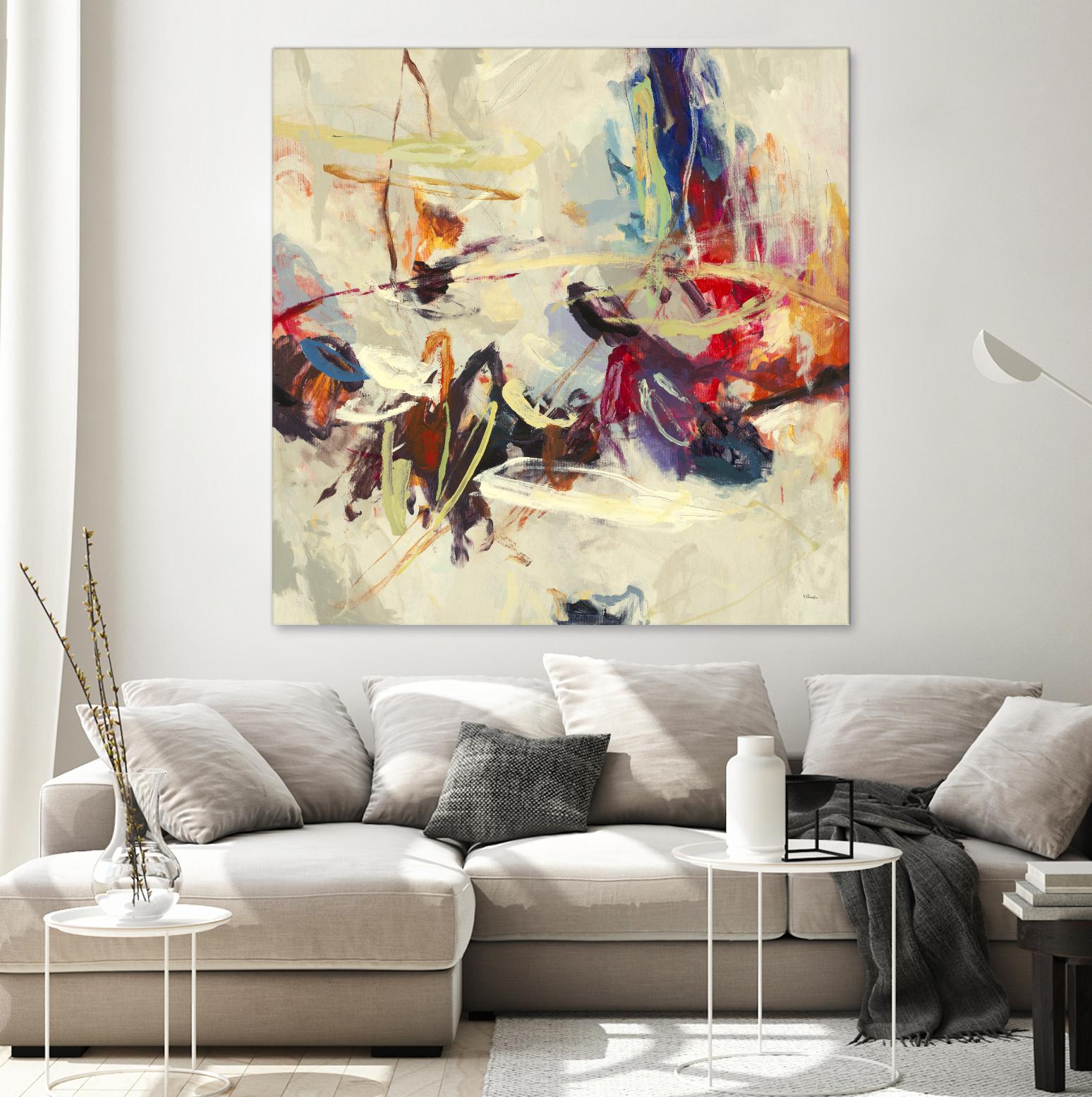 Positive Energy III by Randy Hibberd on GIANT ART - pink abstract