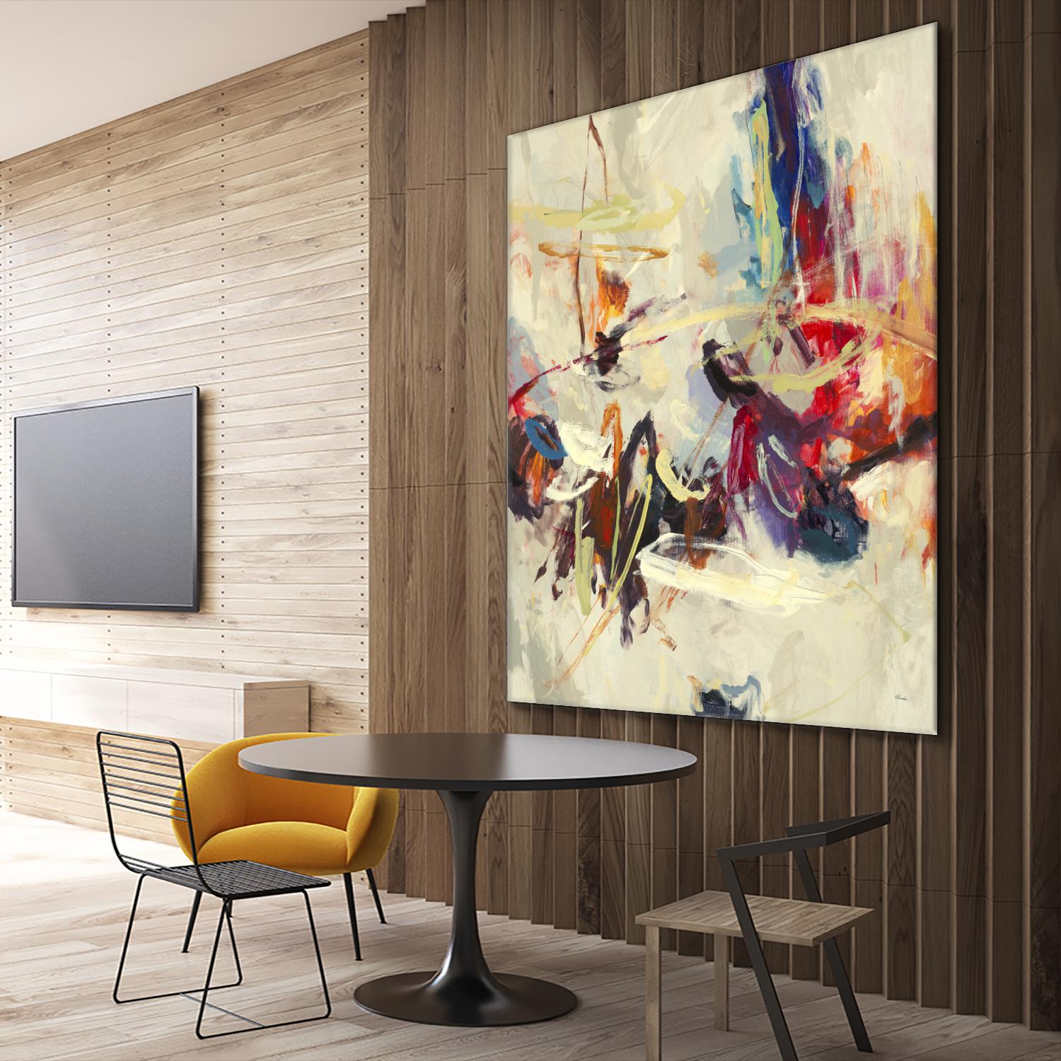 Positive Energy III by Randy Hibberd on GIANT ART - pink abstract