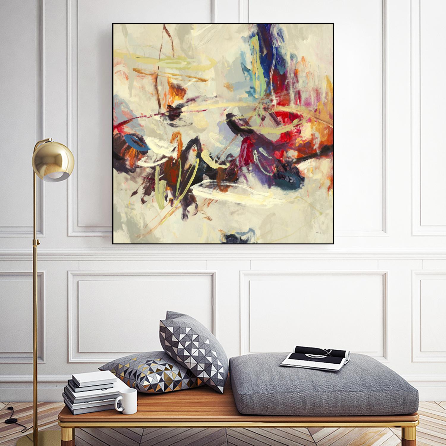 Positive Energy III by Randy Hibberd on GIANT ART - pink abstract