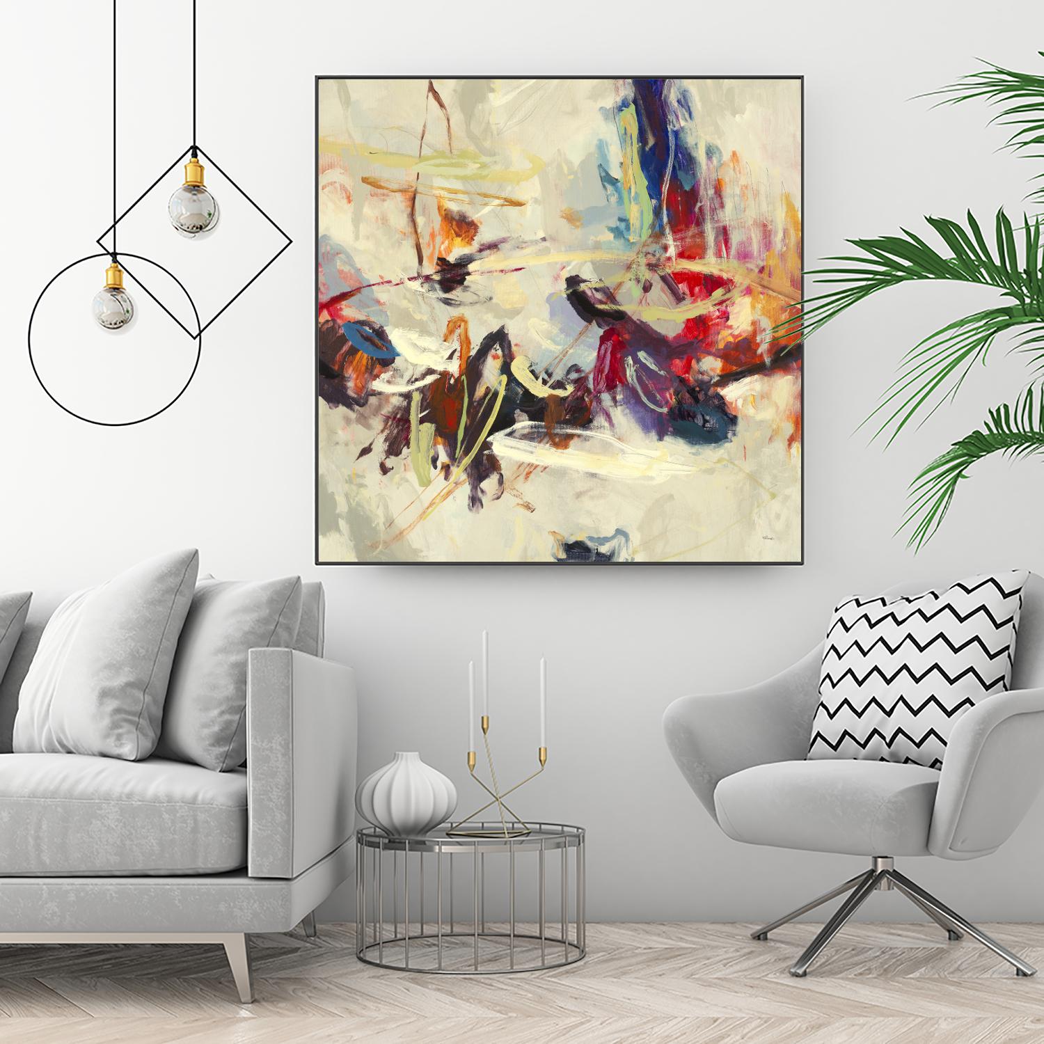 Positive Energy III by Randy Hibberd on GIANT ART - pink abstract