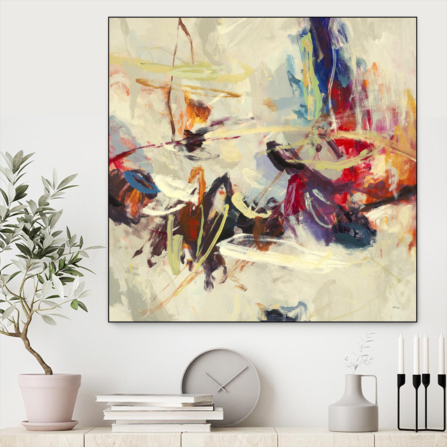 Positive Energy III by Randy Hibberd on GIANT ART - pink abstract